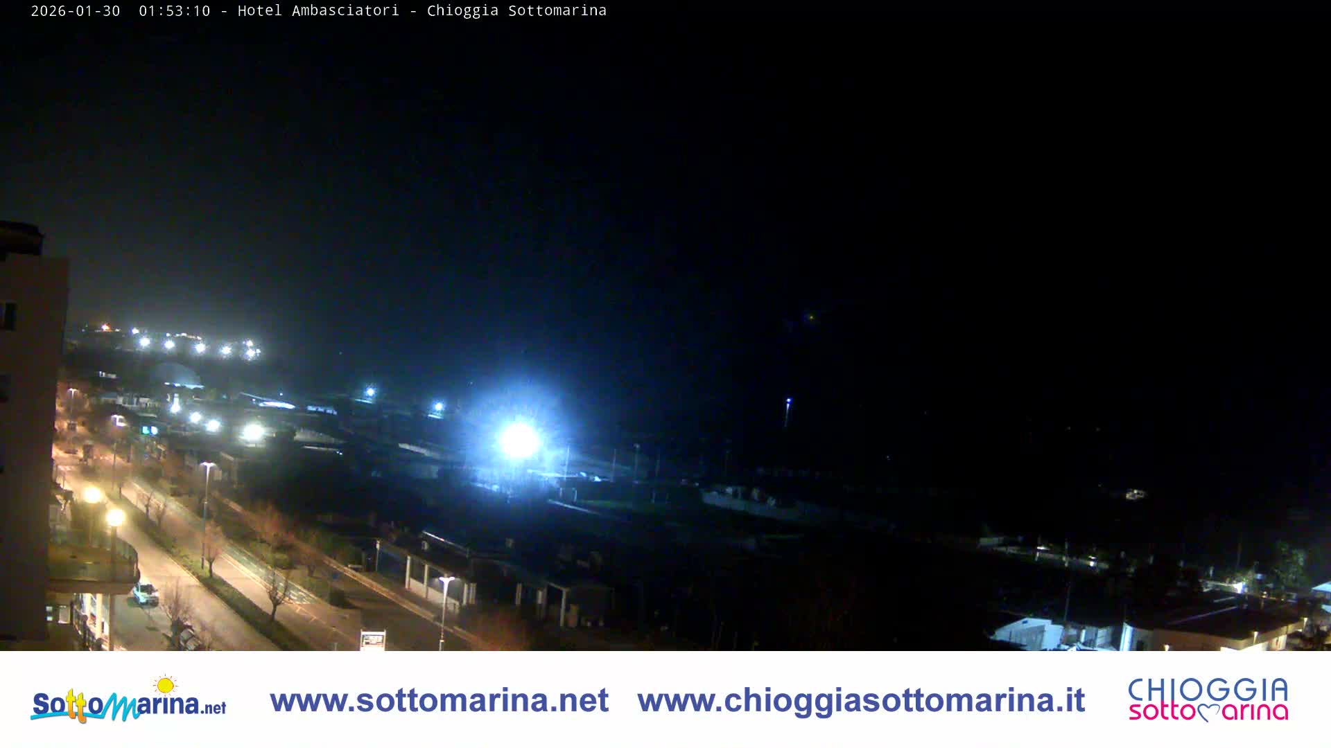 Chioggia Sottomarina Beach & Adriatic Coast Skyline Live Cam - Venice, Veneto, Italy