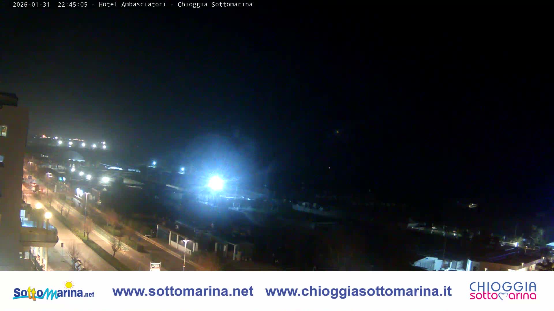 Chioggia Sottomarina Beach & Adriatic Coast Skyline Live Cam - Venice, Veneto, Italy
