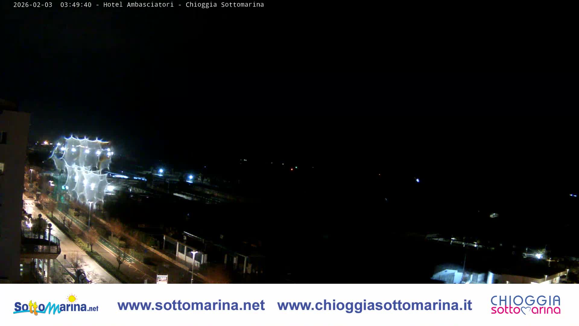 Chioggia Sottomarina Beach & Adriatic Coast Skyline Live Cam - Venice, Veneto, Italy