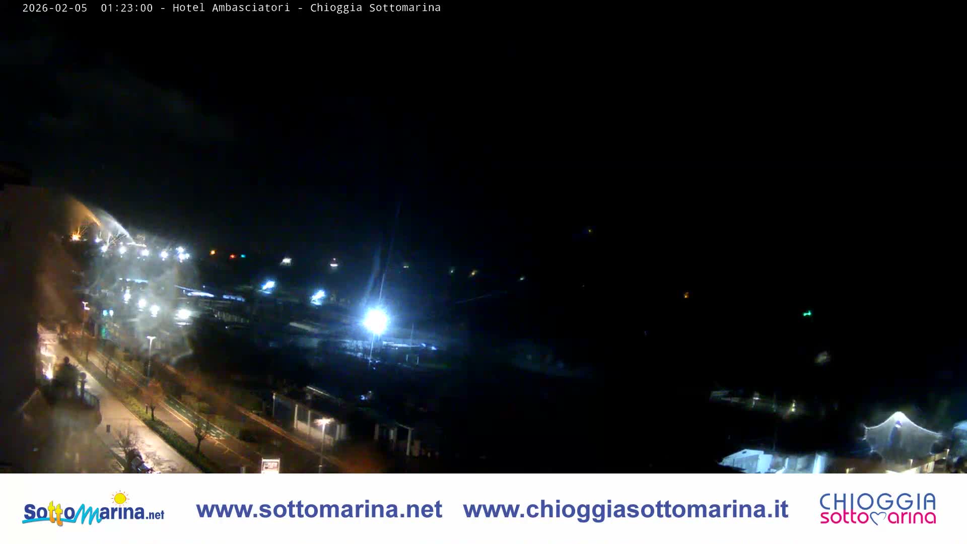 Chioggia Sottomarina Beach & Adriatic Coast Skyline Live Cam - Venice, Veneto, Italy