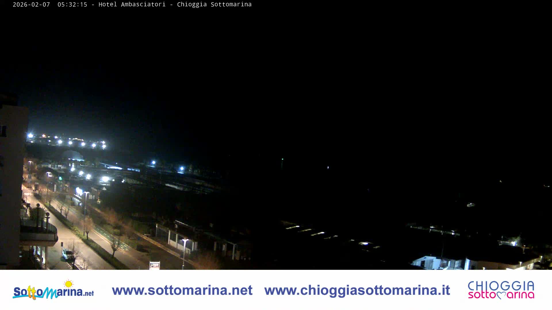 Chioggia Sottomarina Beach & Adriatic Coast Skyline Live Cam - Venice, Veneto, Italy