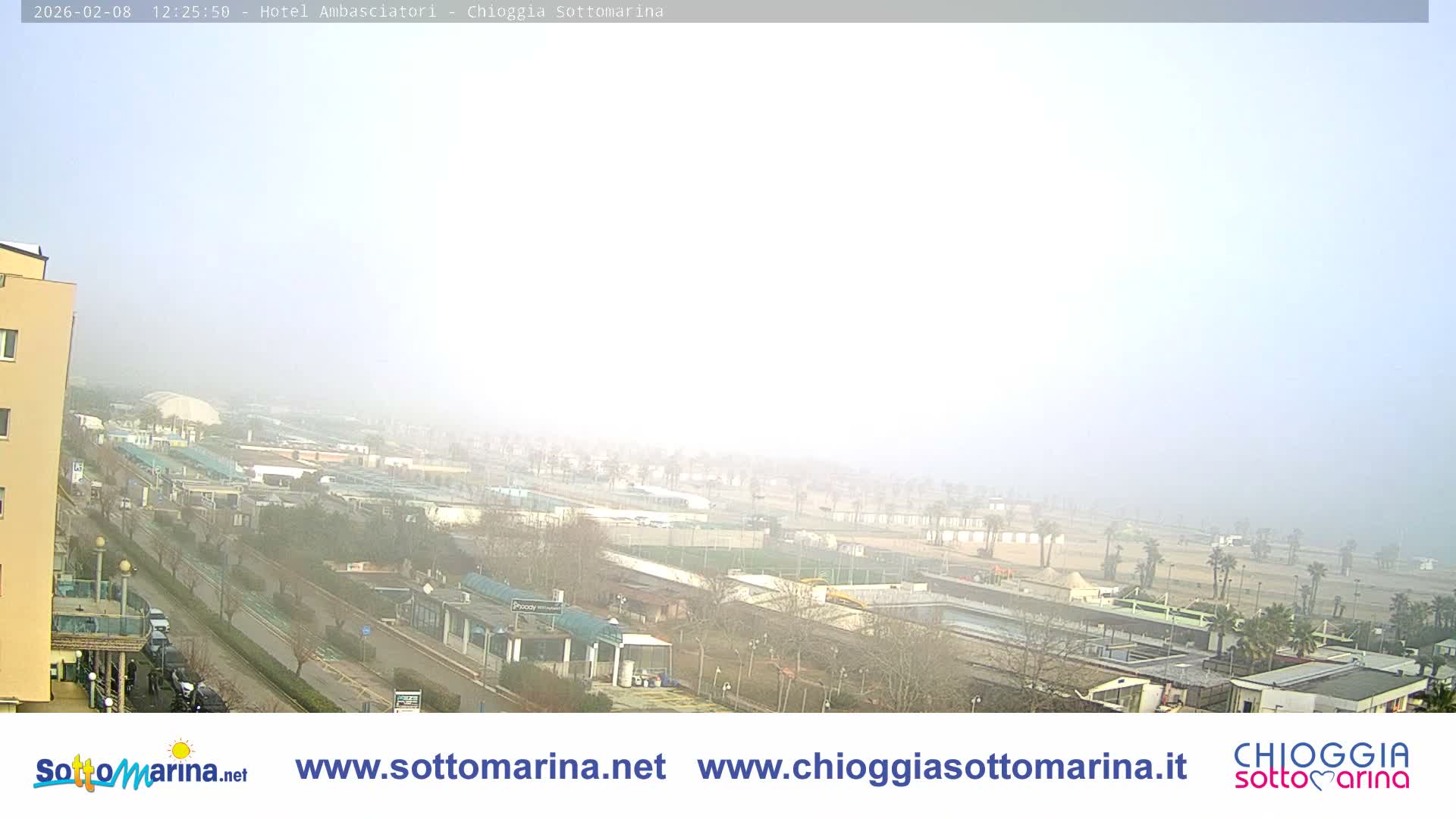 Chioggia Sottomarina Beach & Adriatic Coast Skyline Live Cam - Venice, Veneto, Italy