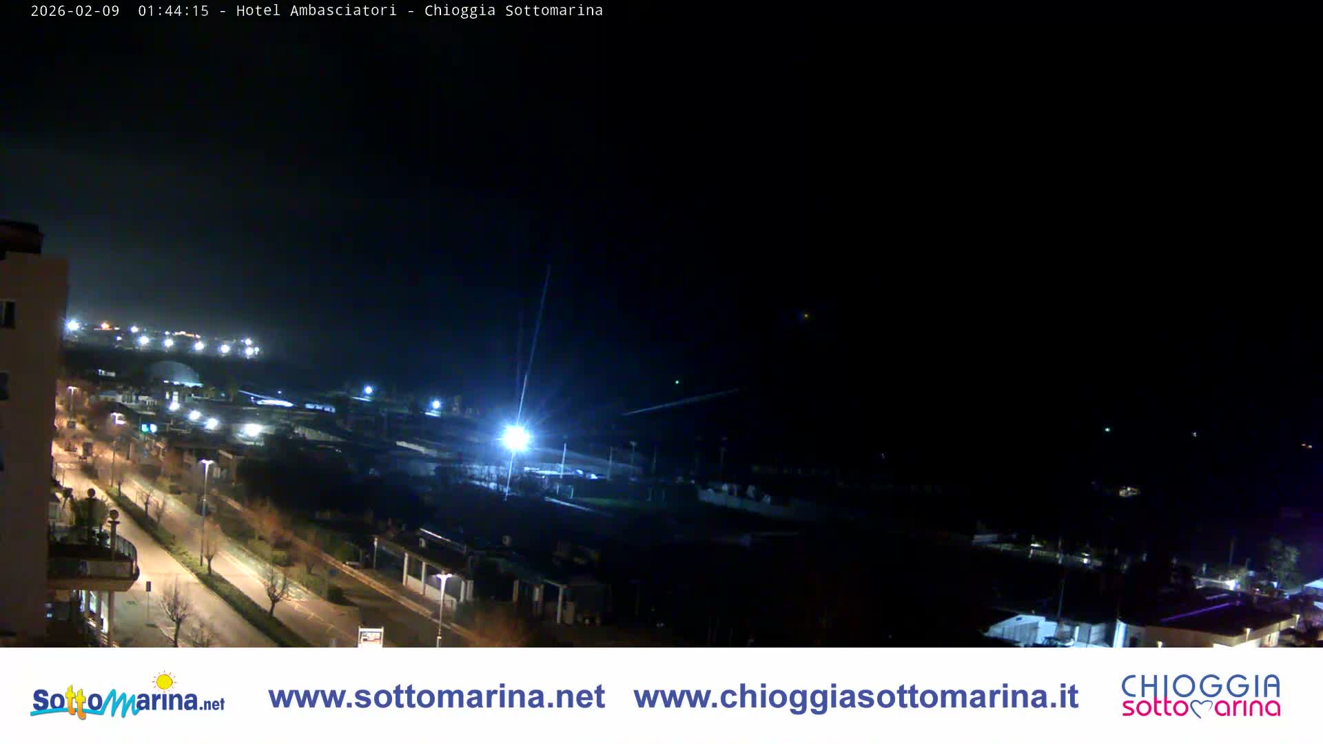 Chioggia Sottomarina Beach & Adriatic Coast Skyline Live Cam - Venice, Veneto, Italy