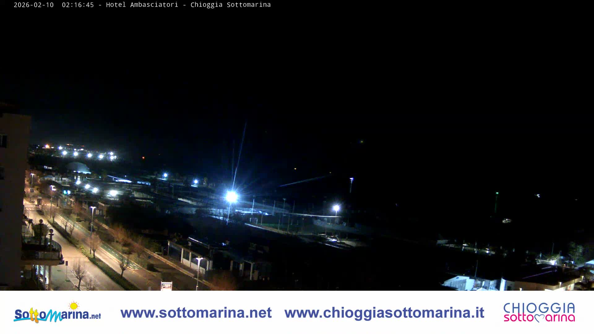 Chioggia Sottomarina Beach & Adriatic Coast Skyline Live Cam - Venice, Veneto, Italy