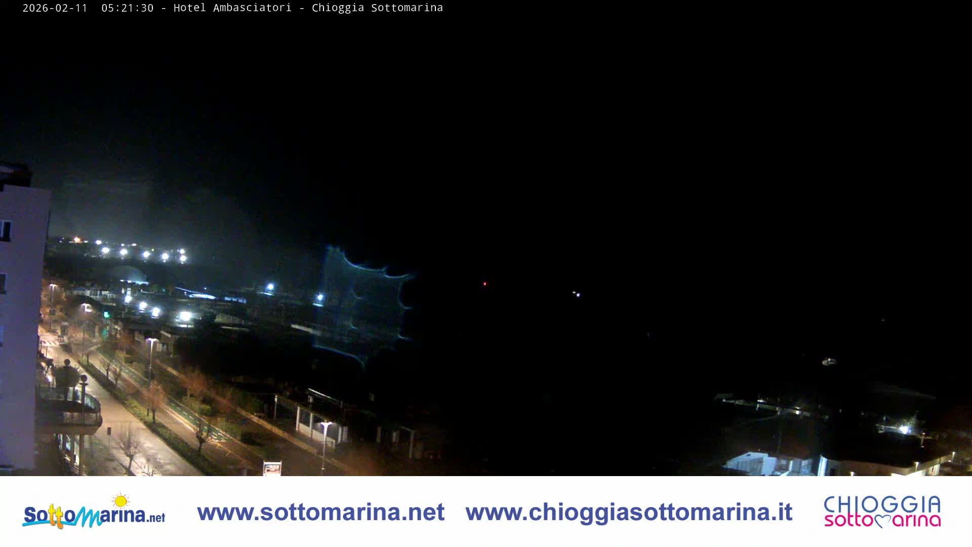 Chioggia Sottomarina Beach & Adriatic Coast Skyline Live Cam - Venice, Veneto, Italy