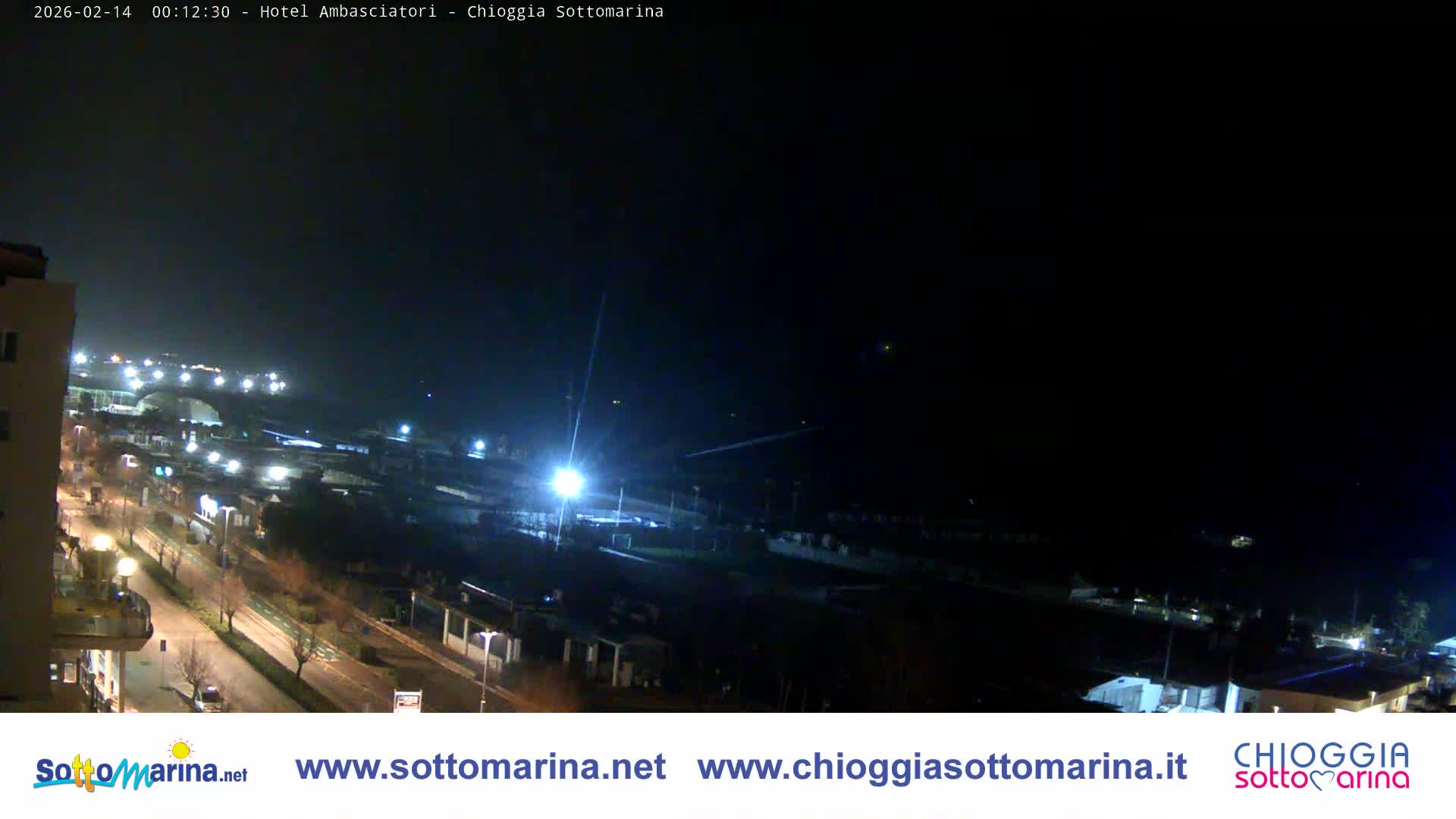 Chioggia Sottomarina Beach & Adriatic Coast Skyline Live Cam - Venice, Veneto, Italy