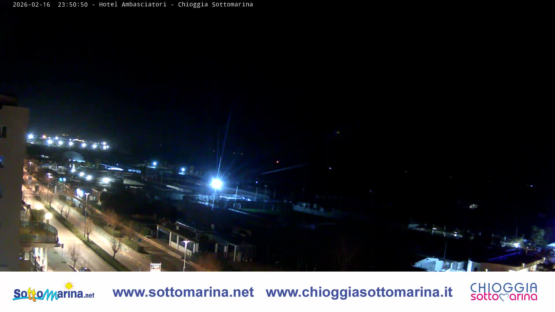 Chioggia Sottomarina Beach & Adriatic Coast Skyline Live Cam - Venice, Veneto, Italy
