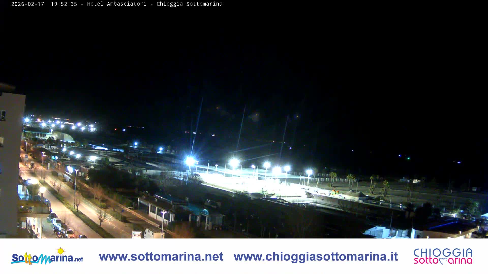 Chioggia Sottomarina Beach & Adriatic Coast Skyline Live Cam - Venice, Veneto, Italy