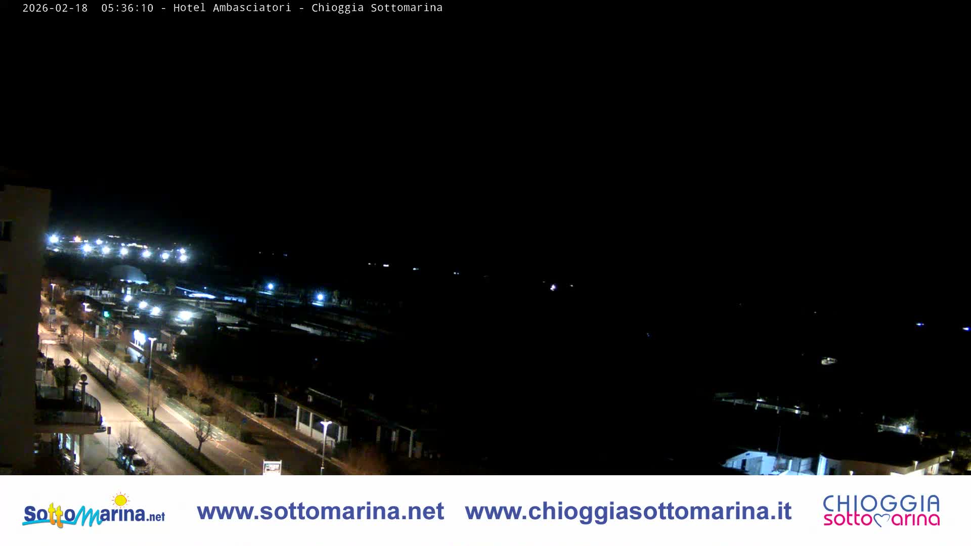 Chioggia Sottomarina Beach & Adriatic Coast Skyline Live Cam - Venice, Veneto, Italy
