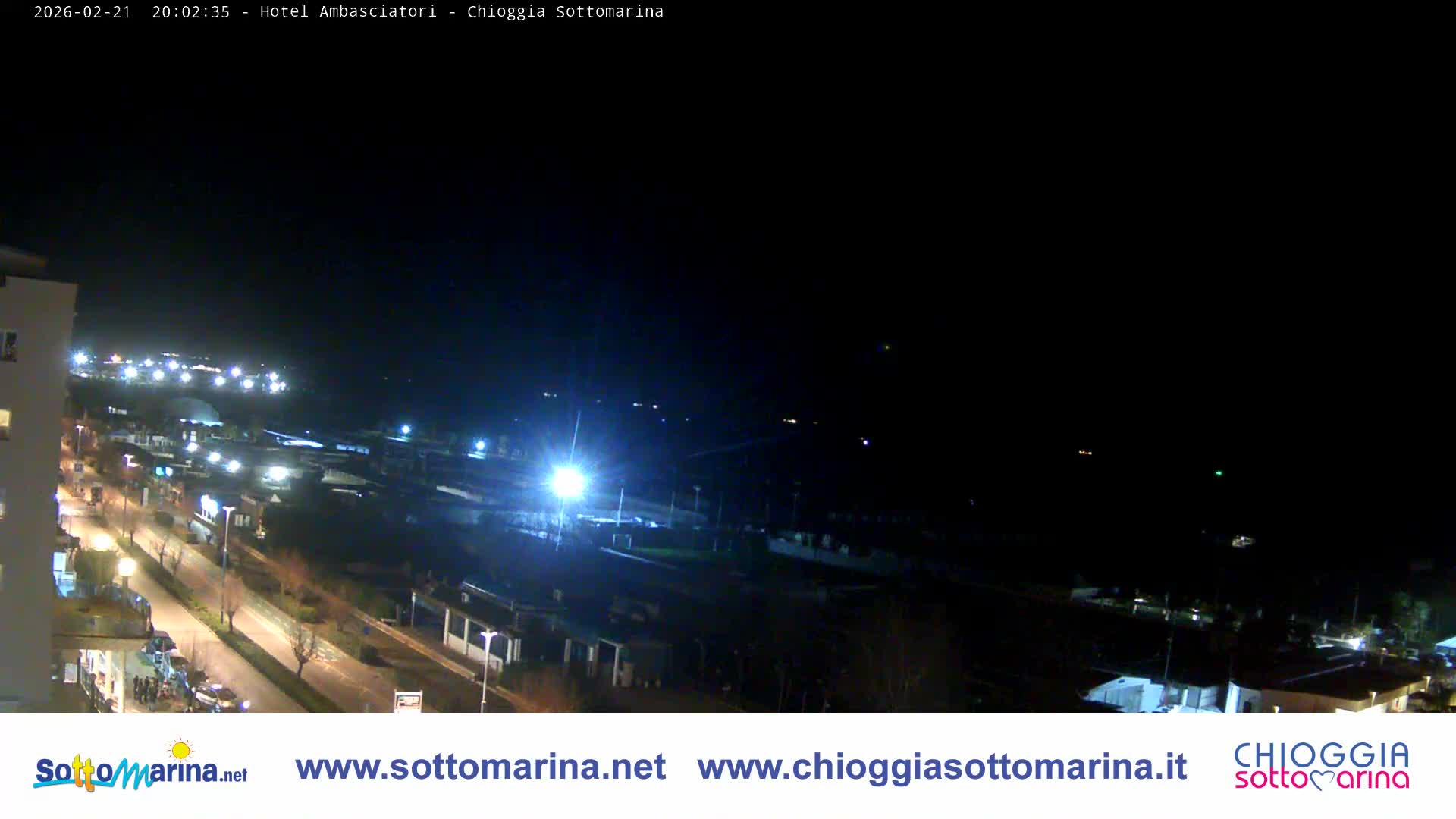 Chioggia Sottomarina Beach & Adriatic Coast Skyline Live Cam - Venice, Veneto, Italy