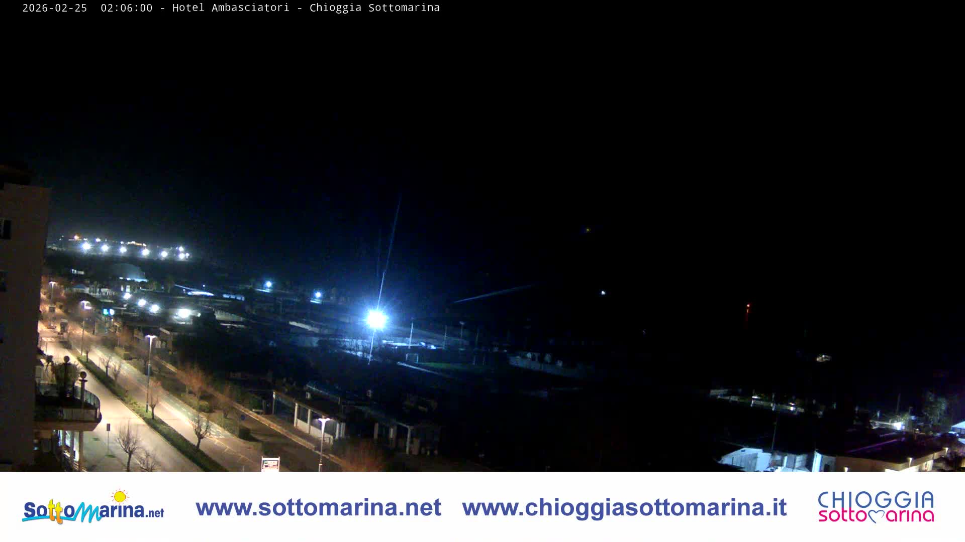 Chioggia Sottomarina Beach & Adriatic Coast Skyline Live Cam - Venice, Veneto, Italy