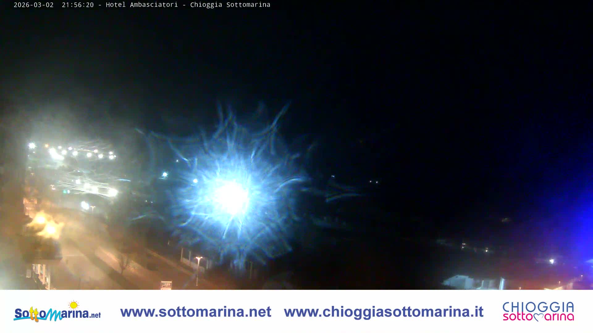 Chioggia Sottomarina Beach & Adriatic Coast Skyline Live Cam - Venice, Veneto, Italy