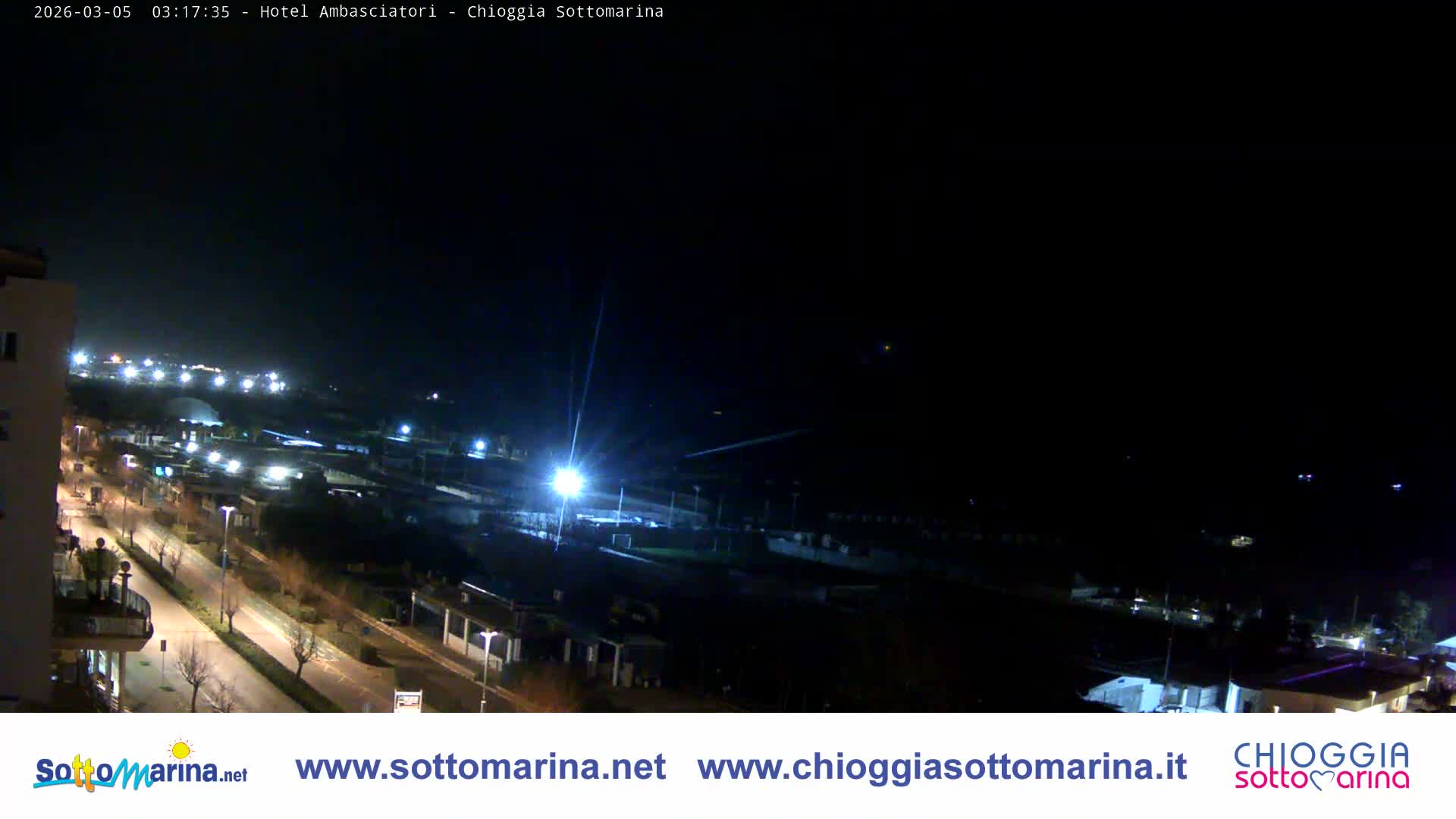 Chioggia Sottomarina Beach & Adriatic Coast Skyline Live Cam - Venice, Veneto, Italy