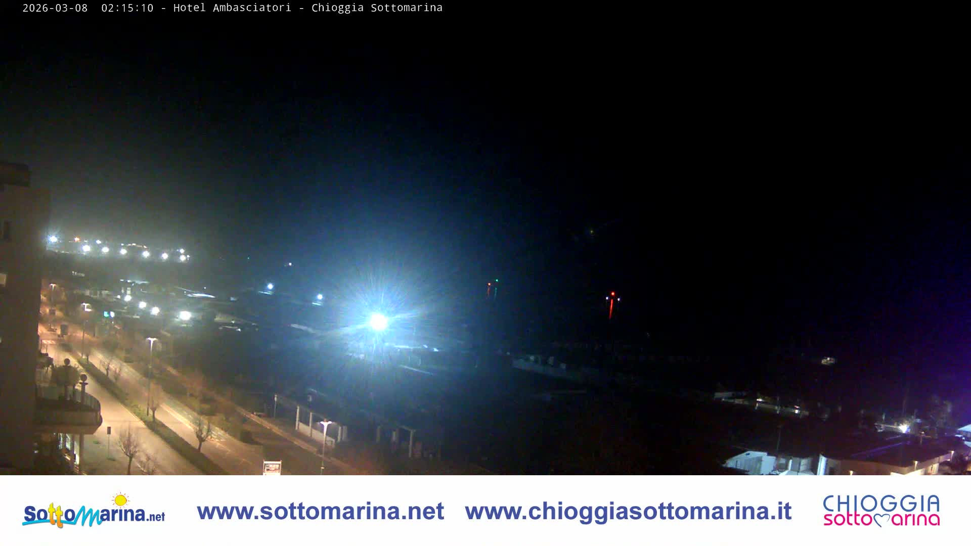Chioggia Sottomarina Beach & Adriatic Coast Skyline Live Cam - Venice, Veneto, Italy