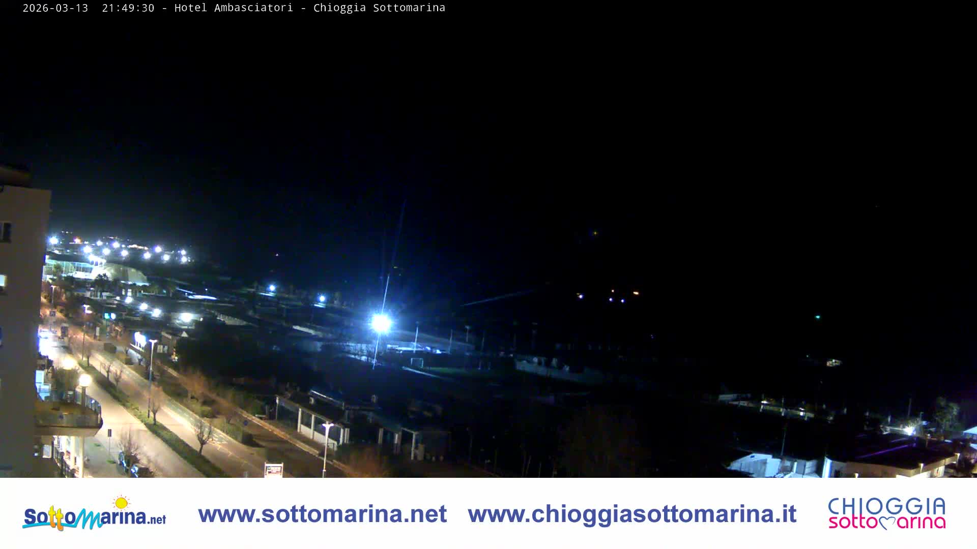 Chioggia Sottomarina Beach & Adriatic Coast Skyline Live Cam - Venice, Veneto, Italy