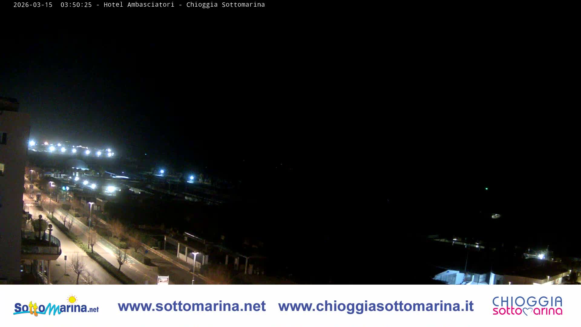 Chioggia Sottomarina Beach & Adriatic Coast Skyline Live Cam - Venice, Veneto, Italy