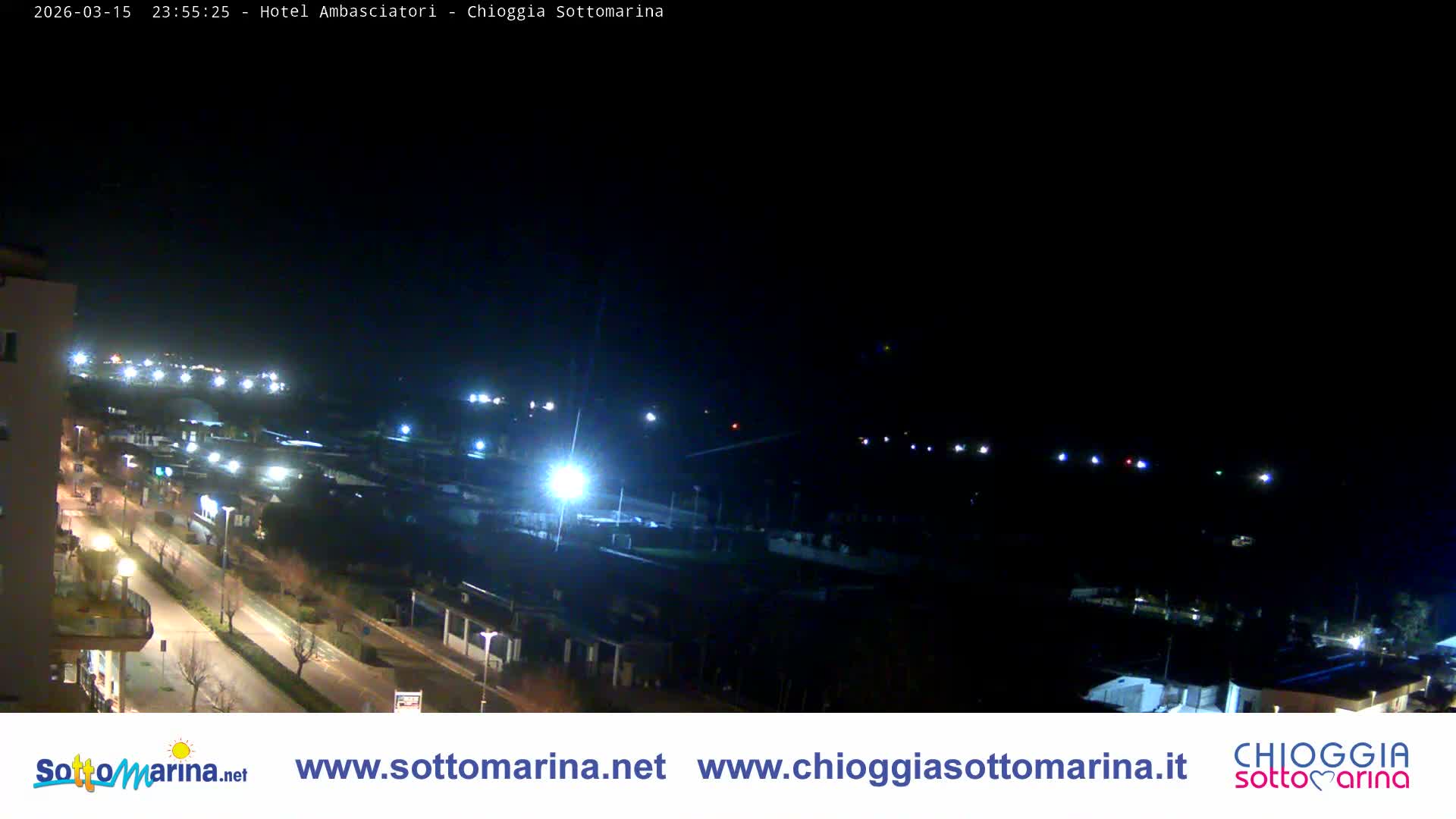 Chioggia Sottomarina Beach & Adriatic Coast Skyline Live Cam - Venice, Veneto, Italy