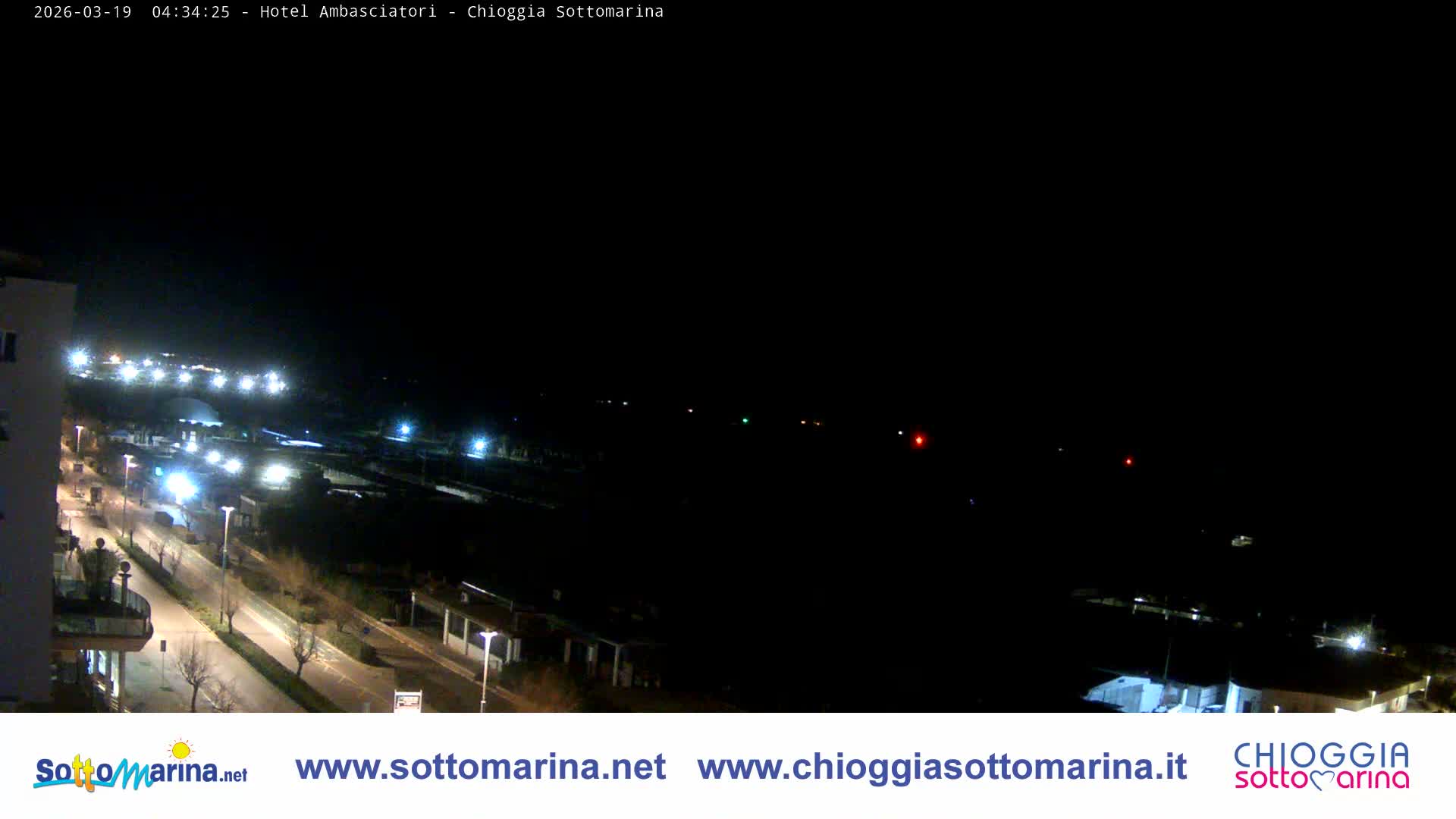 Chioggia Sottomarina Beach & Adriatic Coast Skyline Live Cam - Venice, Veneto, Italy