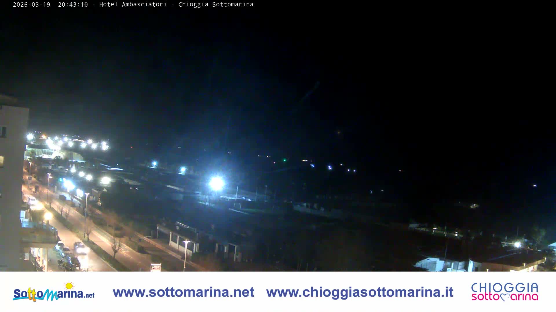 Chioggia Sottomarina Beach & Adriatic Coast Skyline Live Cam - Venice, Veneto, Italy