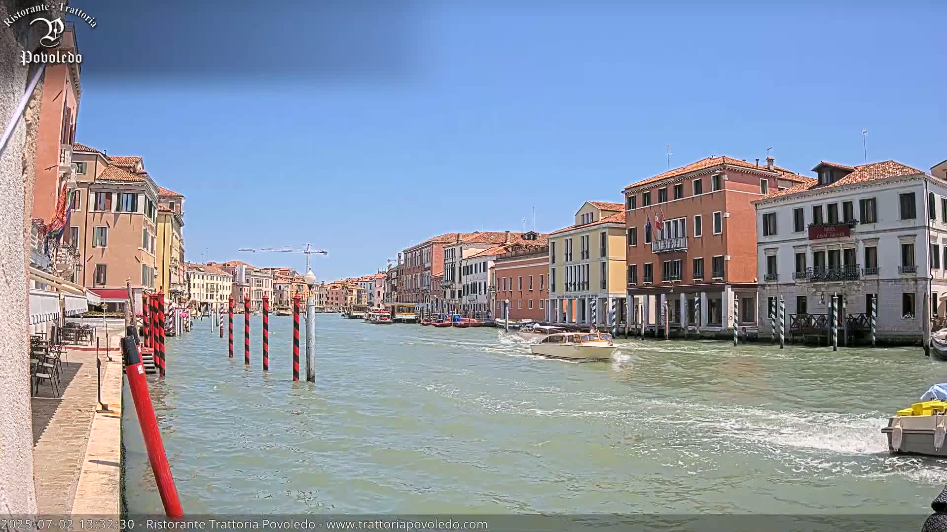 Venezia, Grand Canal Boat Traffic View Live Cam - Venice, Veneto, Italy