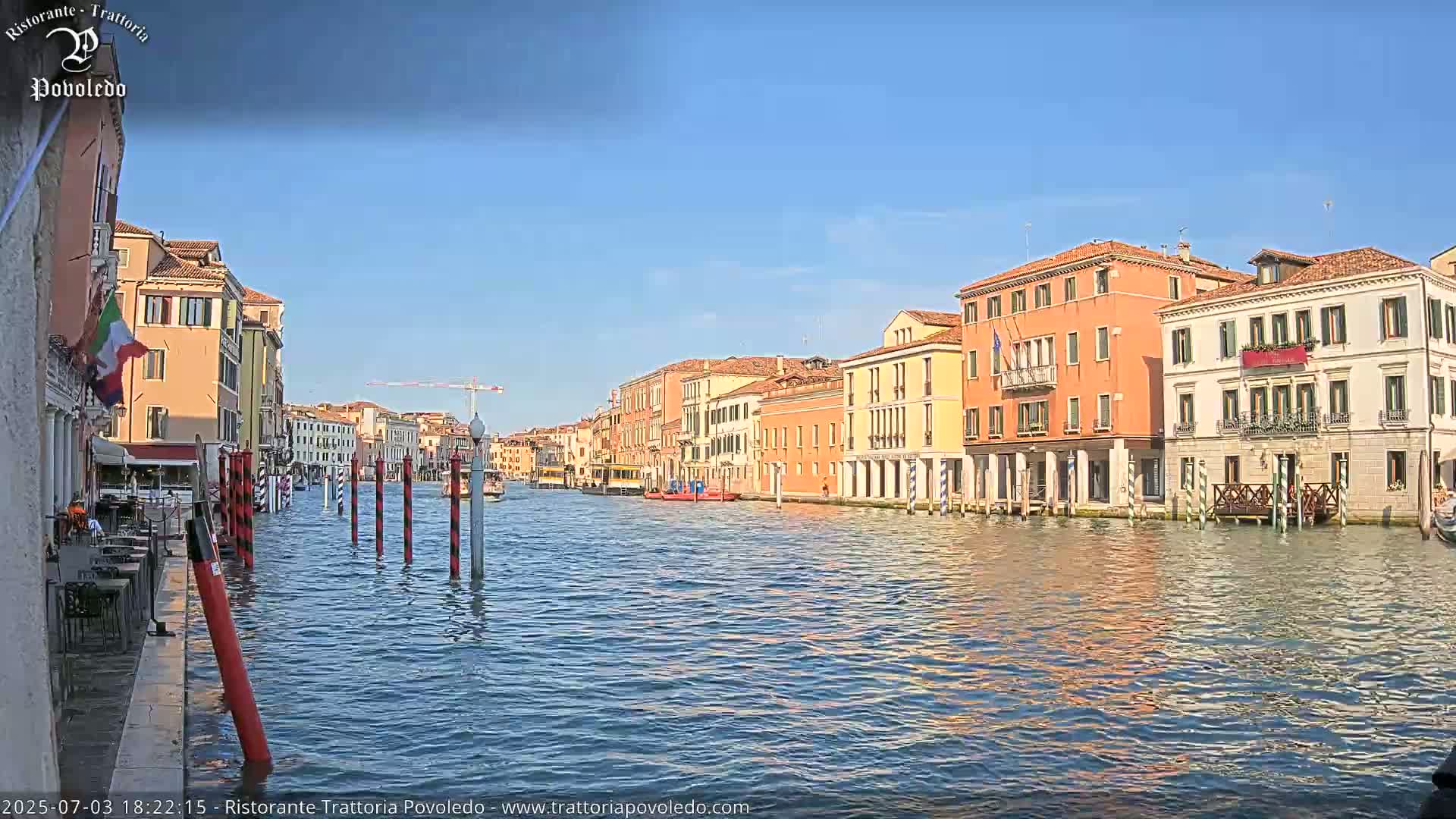 Venezia, Grand Canal Boat Traffic View Live Cam - Venice, Veneto, Italy