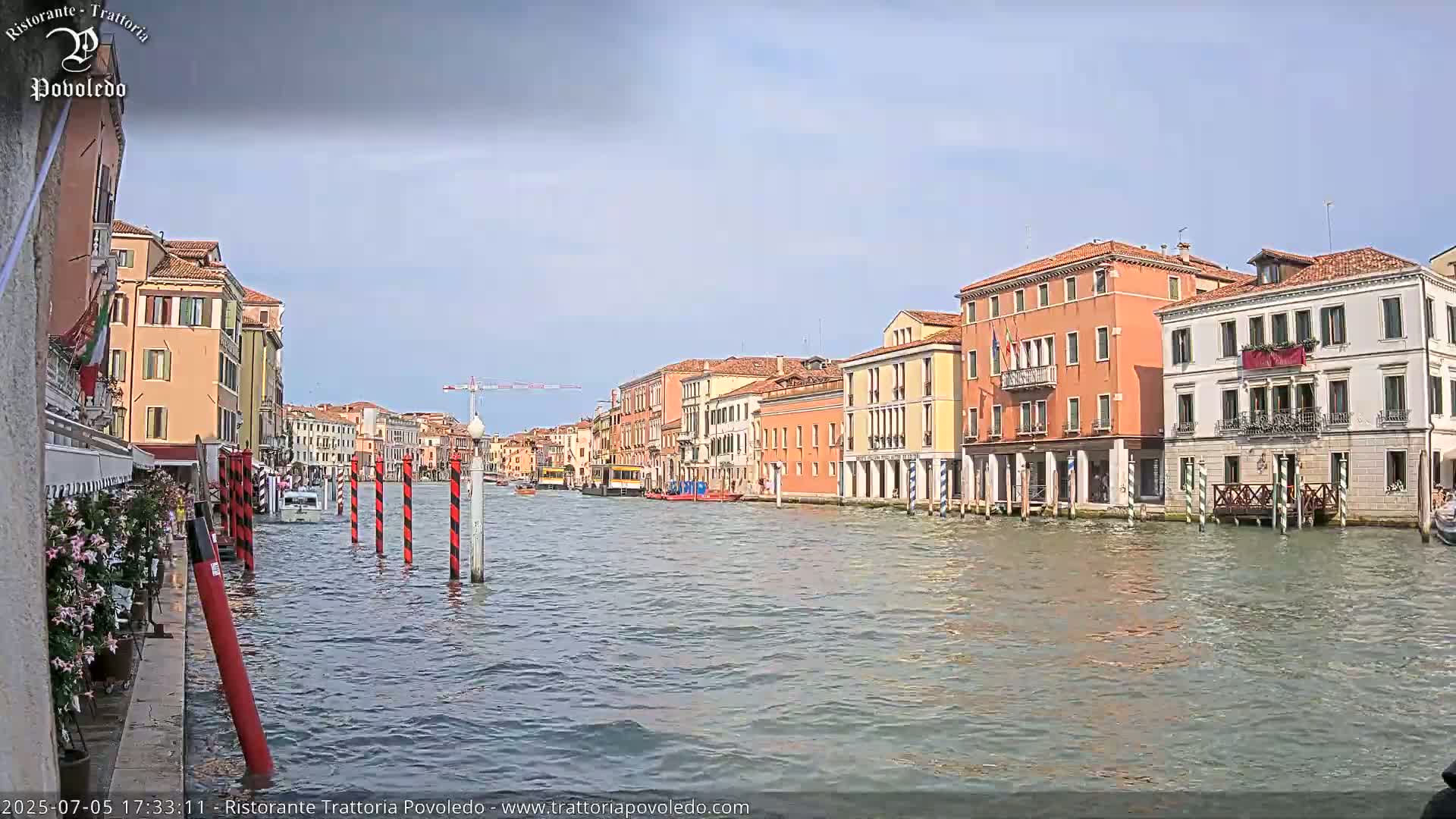 Venezia, Grand Canal Boat Traffic View Live Cam - Venice, Veneto, Italy