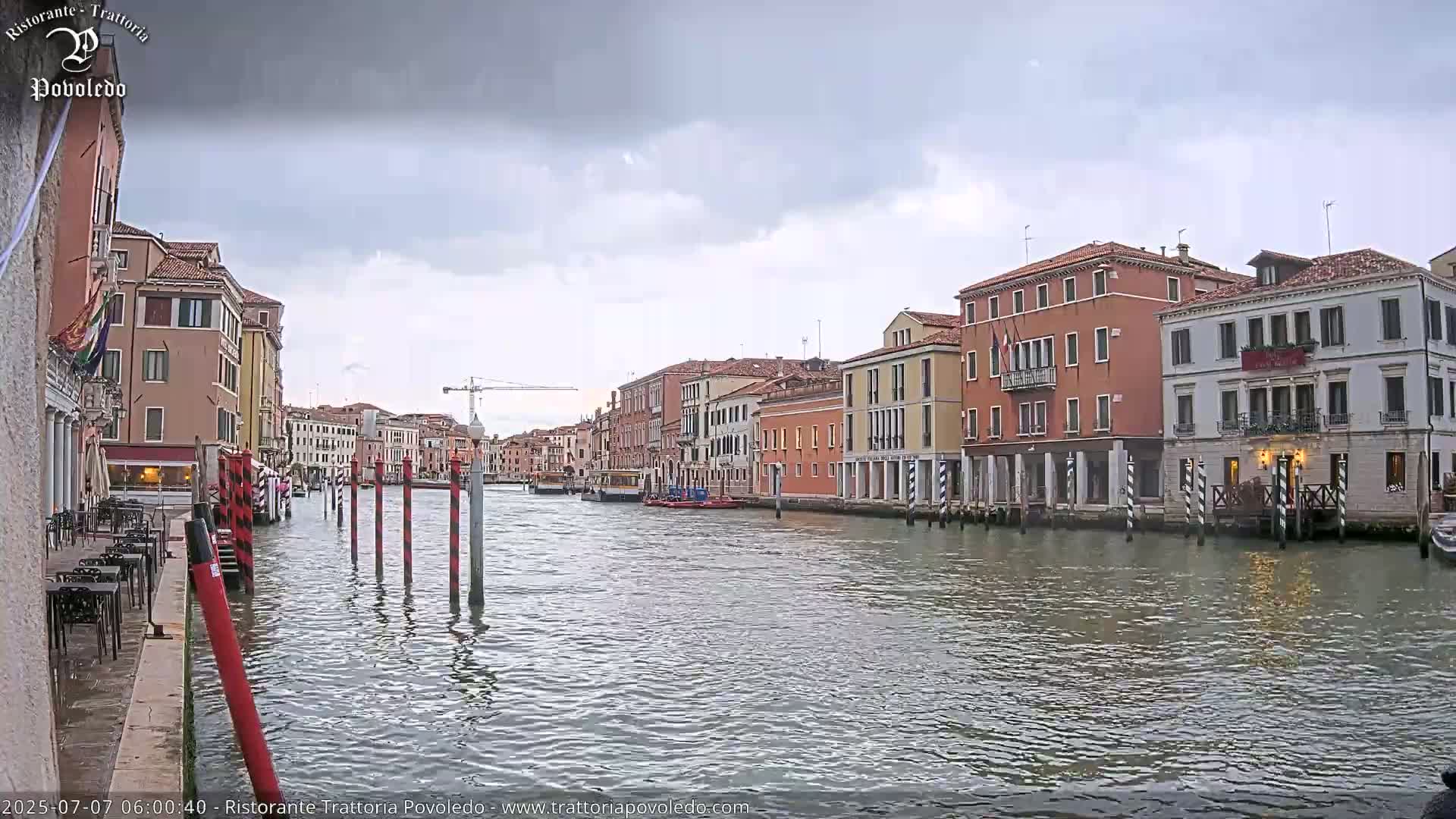 Venezia, Grand Canal Boat Traffic View Live Cam - Venice, Veneto, Italy