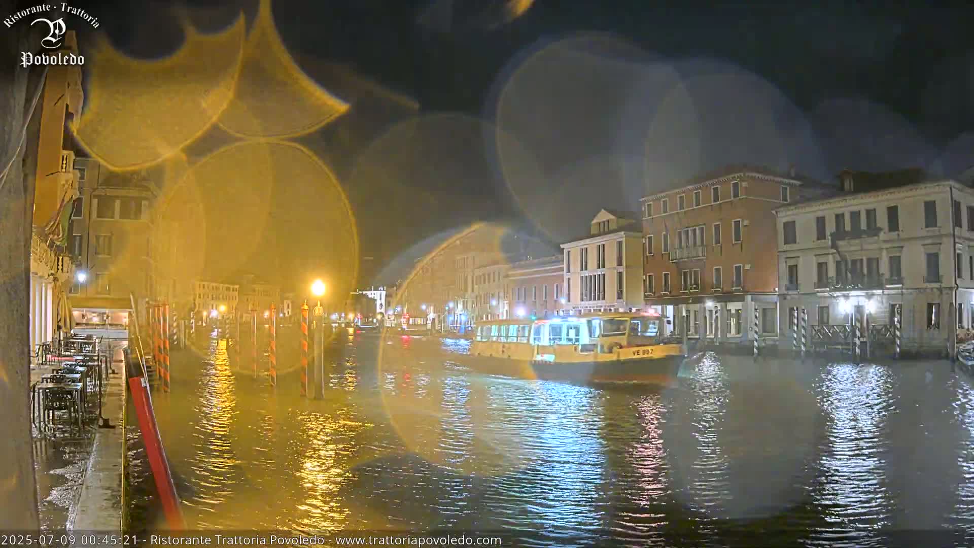 Venezia, Grand Canal Boat Traffic View Live Cam - Venice, Veneto, Italy