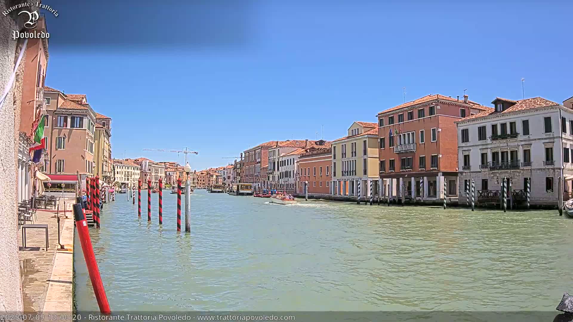 Venezia, Grand Canal Boat Traffic View Live Cam - Venice, Veneto, Italy
