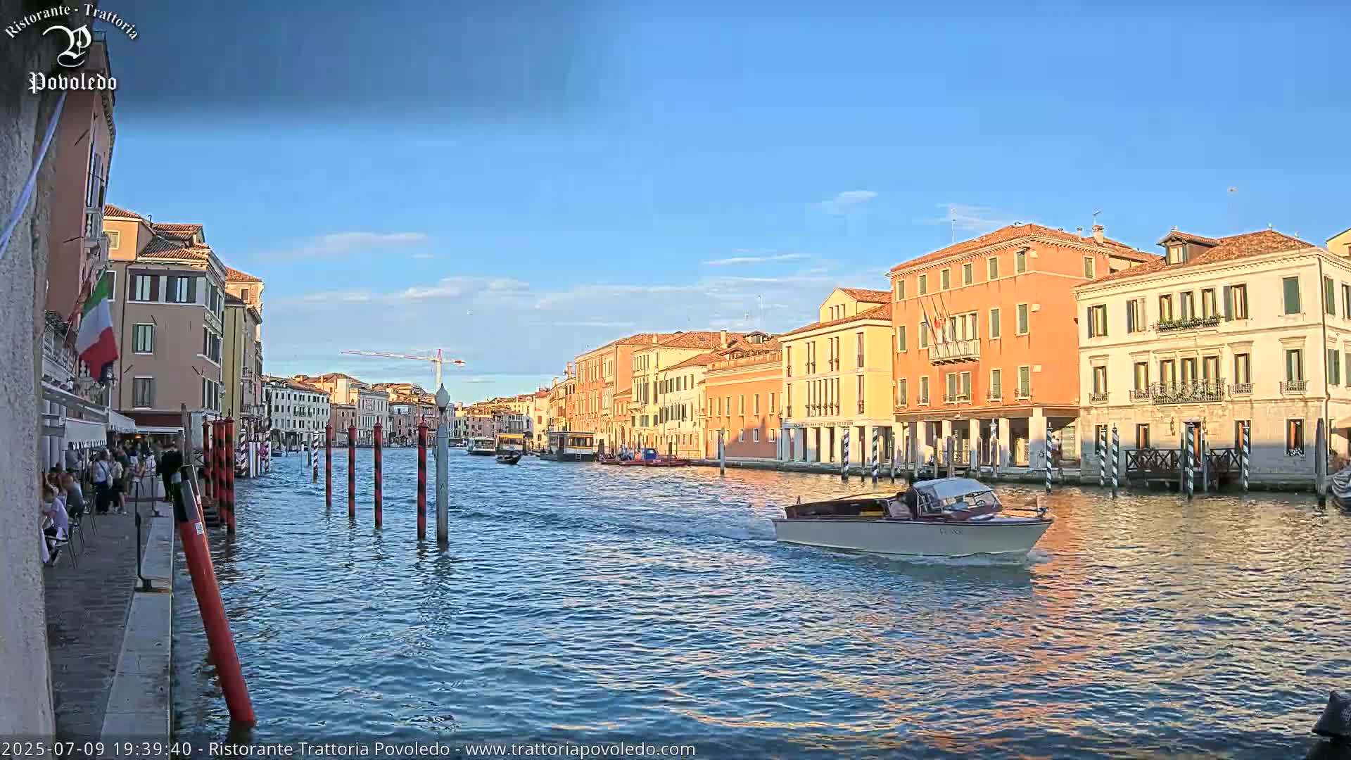 Venezia, Grand Canal Boat Traffic View Live Cam - Venice, Veneto, Italy