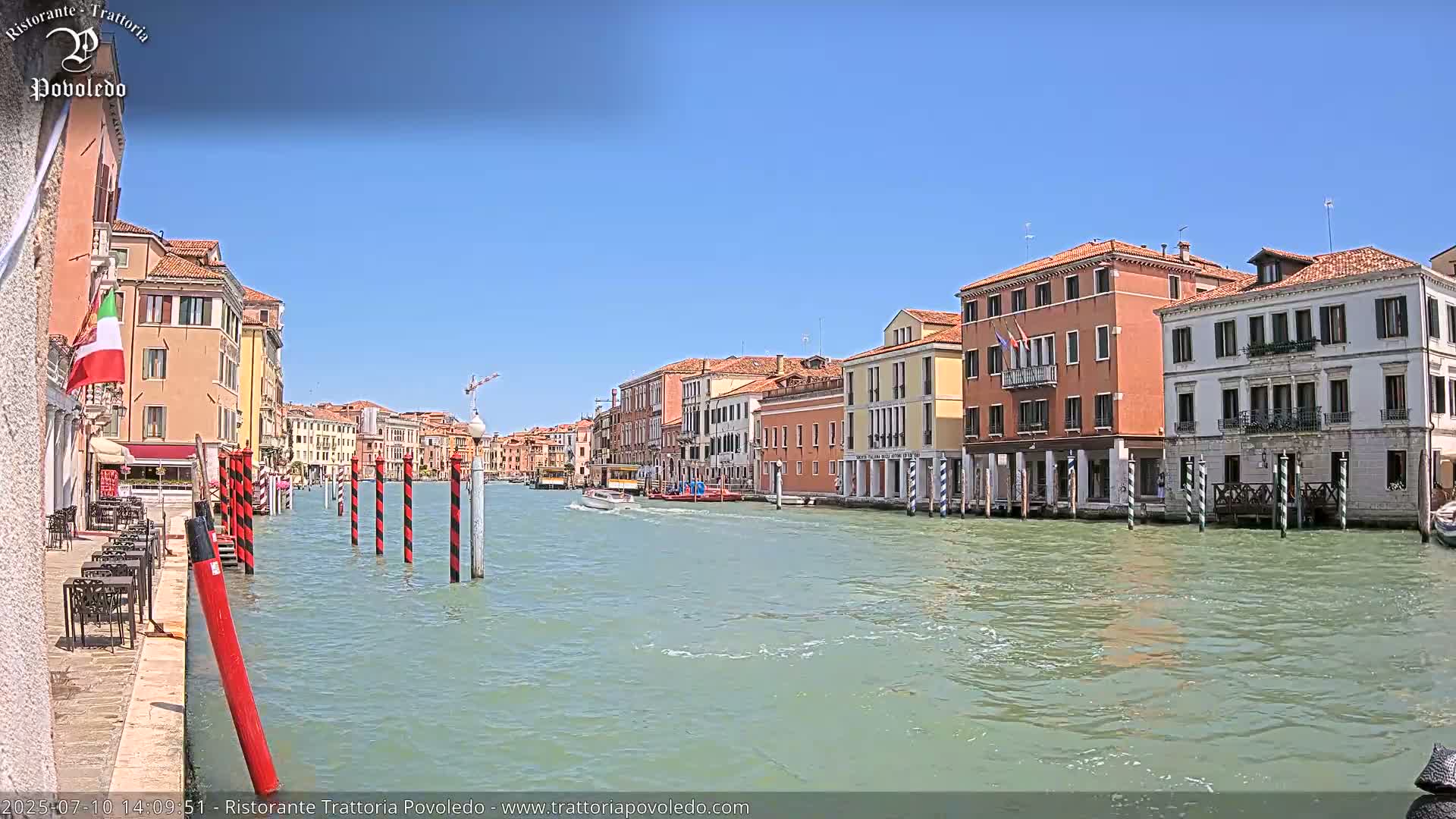Venezia, Grand Canal Boat Traffic View Live Cam - Venice, Veneto, Italy