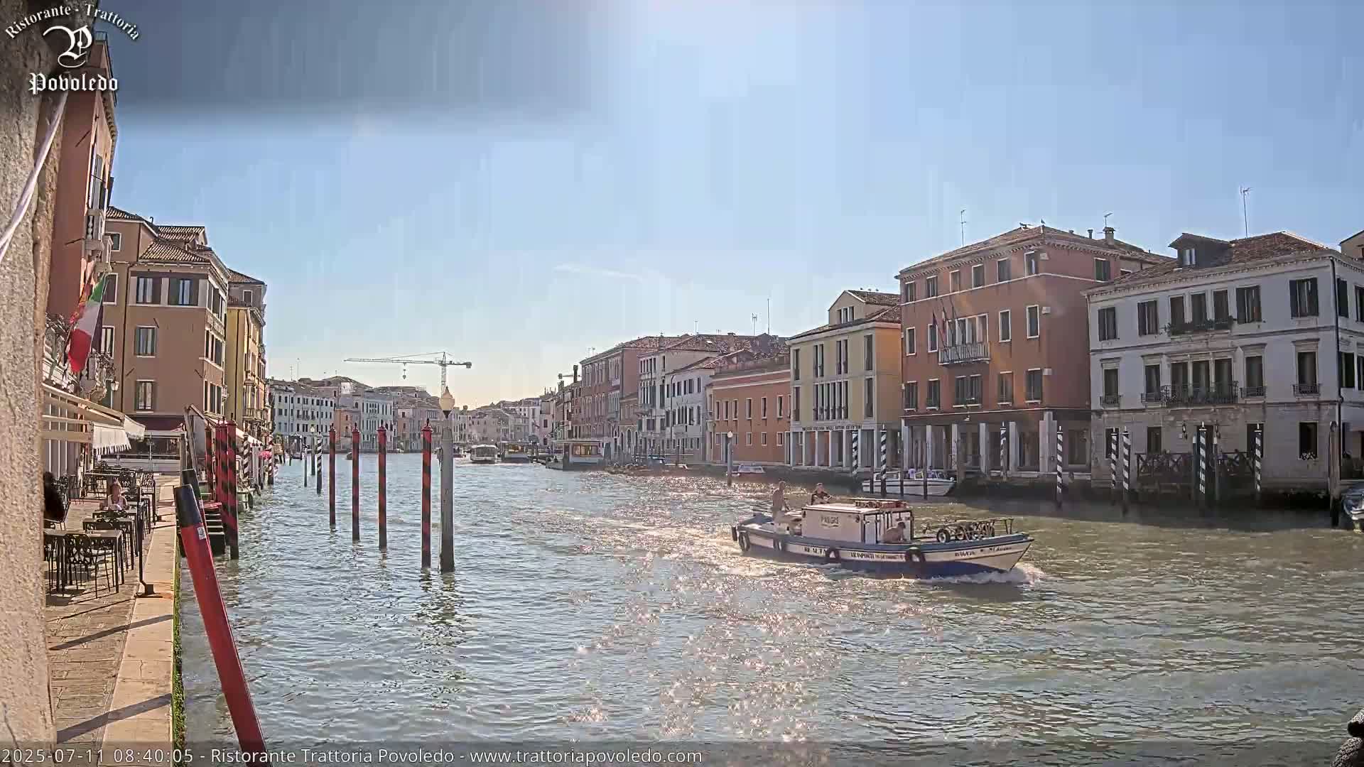 Venezia, Grand Canal Boat Traffic View Live Cam - Venice, Veneto, Italy