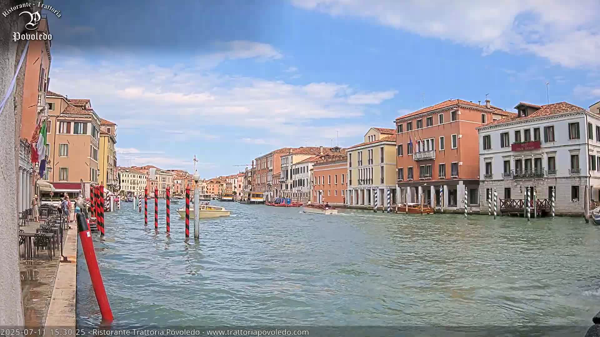 Venezia, Grand Canal Boat Traffic View Live Cam - Venice, Veneto, Italy
