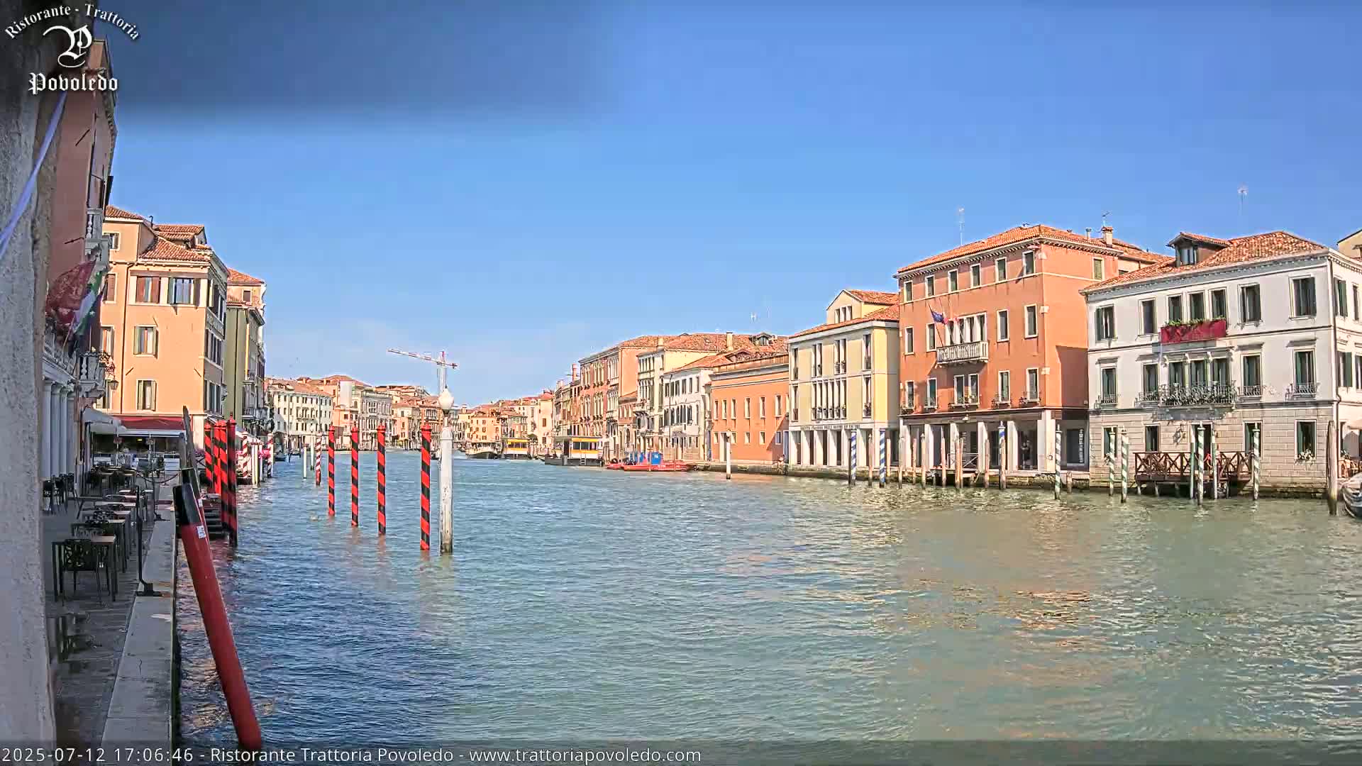 Venezia, Grand Canal Boat Traffic View Live Cam - Venice, Veneto, Italy
