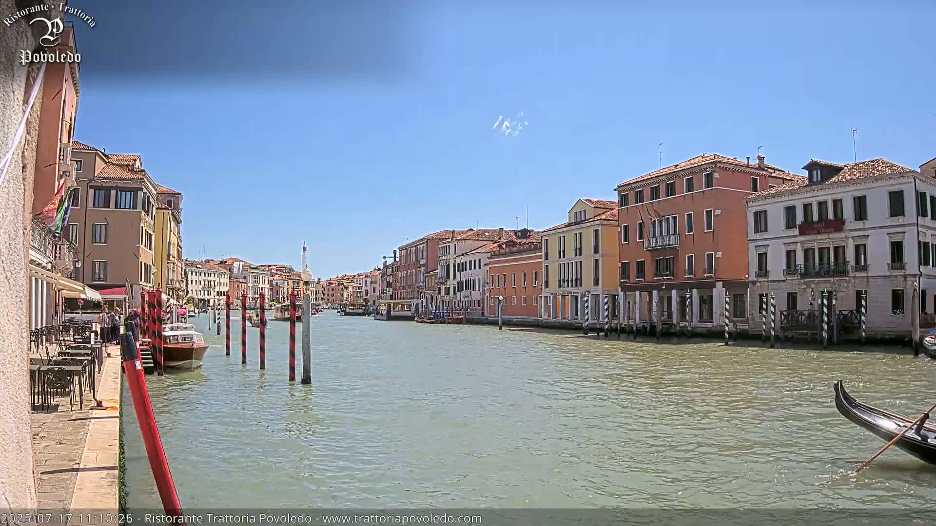 Venezia, Grand Canal Boat Traffic View Live Cam - Venice, Veneto, Italy