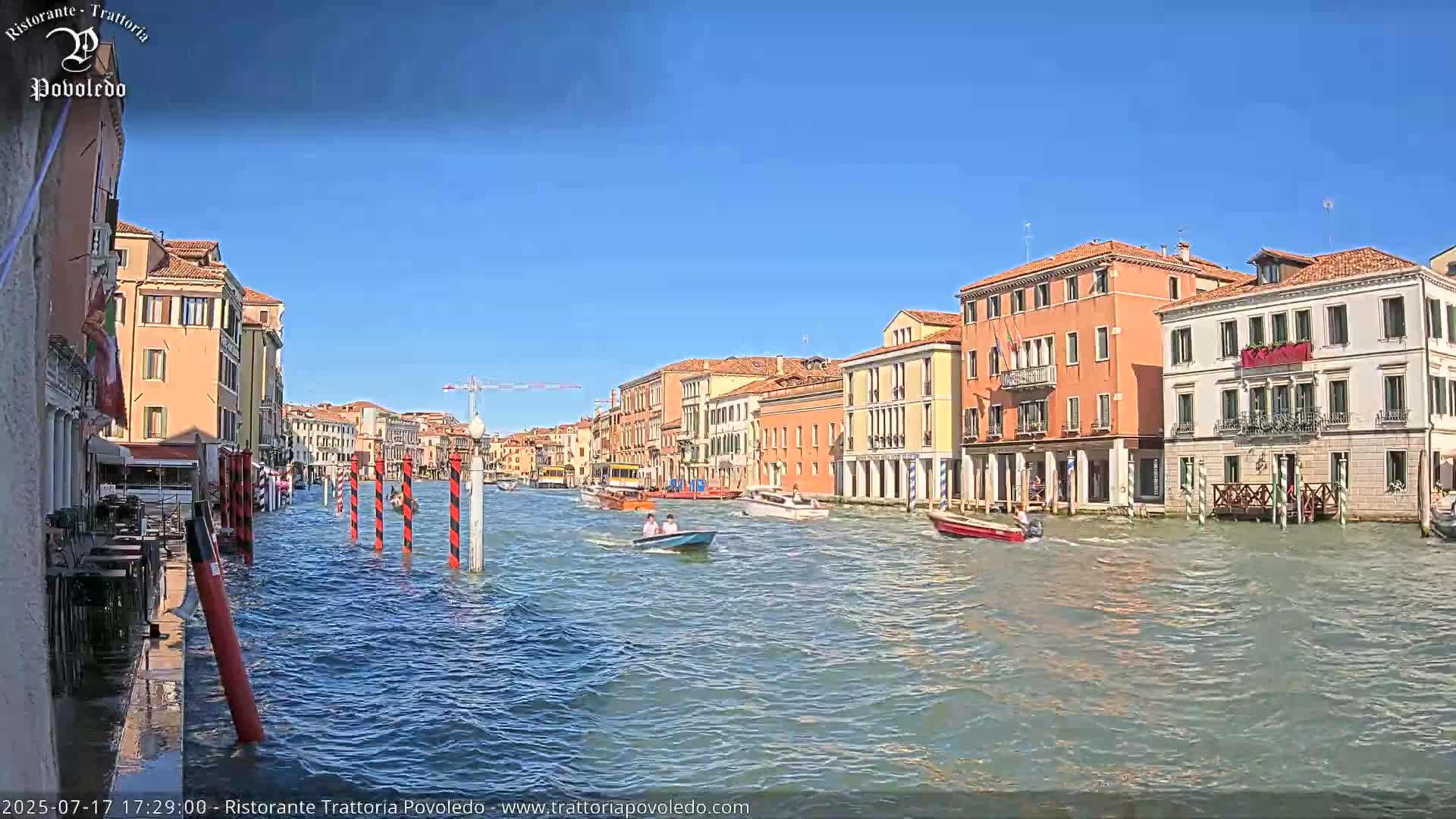 Venezia, Grand Canal Boat Traffic View Live Cam - Venice, Veneto, Italy