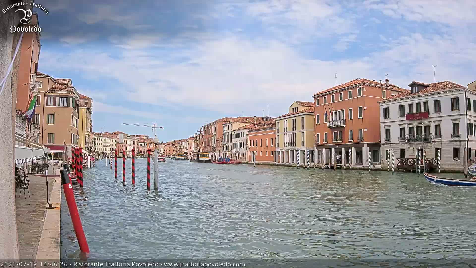 Venezia, Grand Canal Boat Traffic View Live Cam - Venice, Veneto, Italy