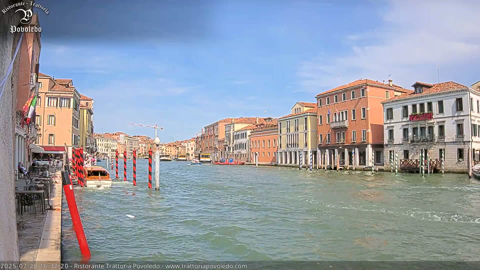 Venezia, Grand Canal Boat Traffic View Live Cam - Venice, Veneto, Italy