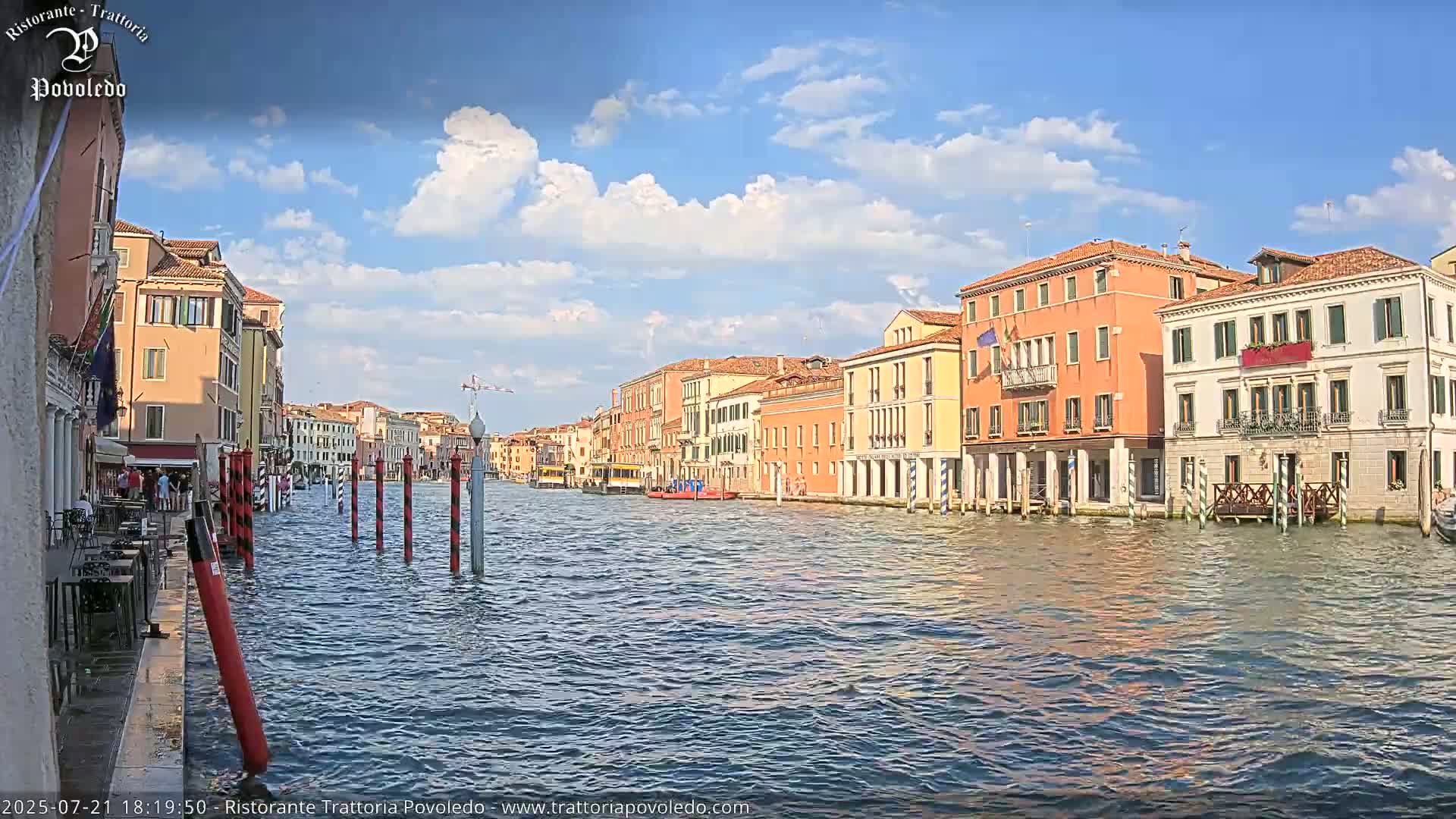 Venezia, Grand Canal Boat Traffic View Live Cam - Venice, Veneto, Italy