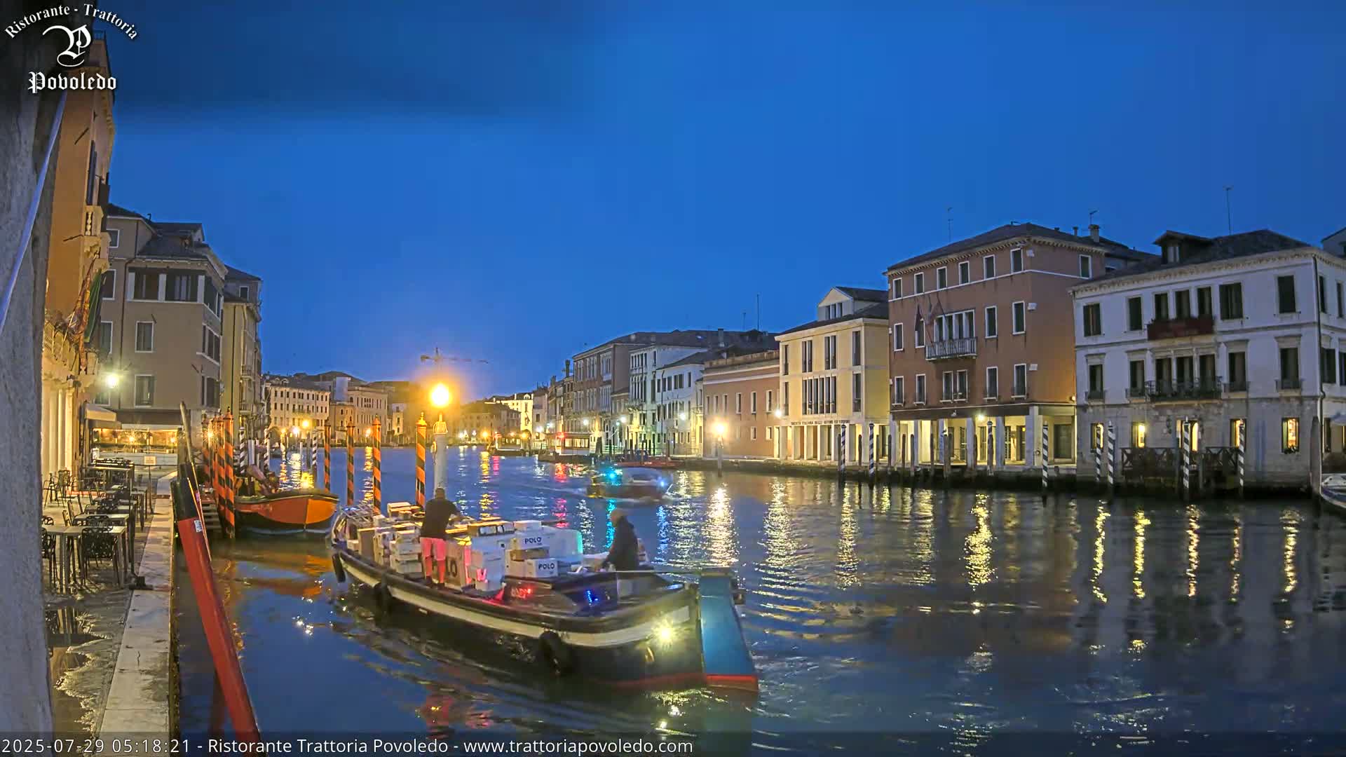 Venezia, Grand Canal Boat Traffic View Live Cam - Venice, Veneto, Italy