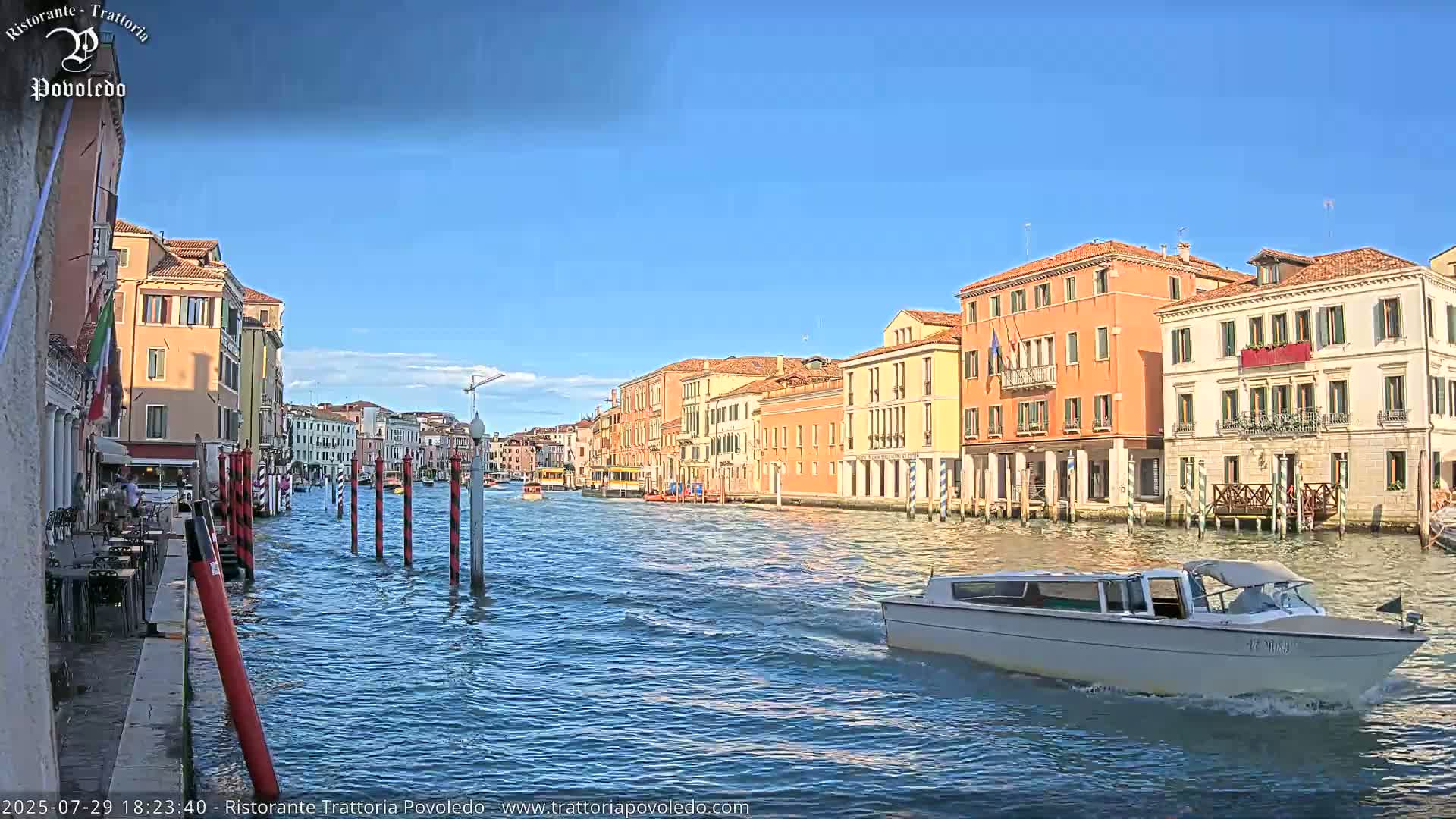 Venezia, Grand Canal Boat Traffic View Live Cam - Venice, Veneto, Italy