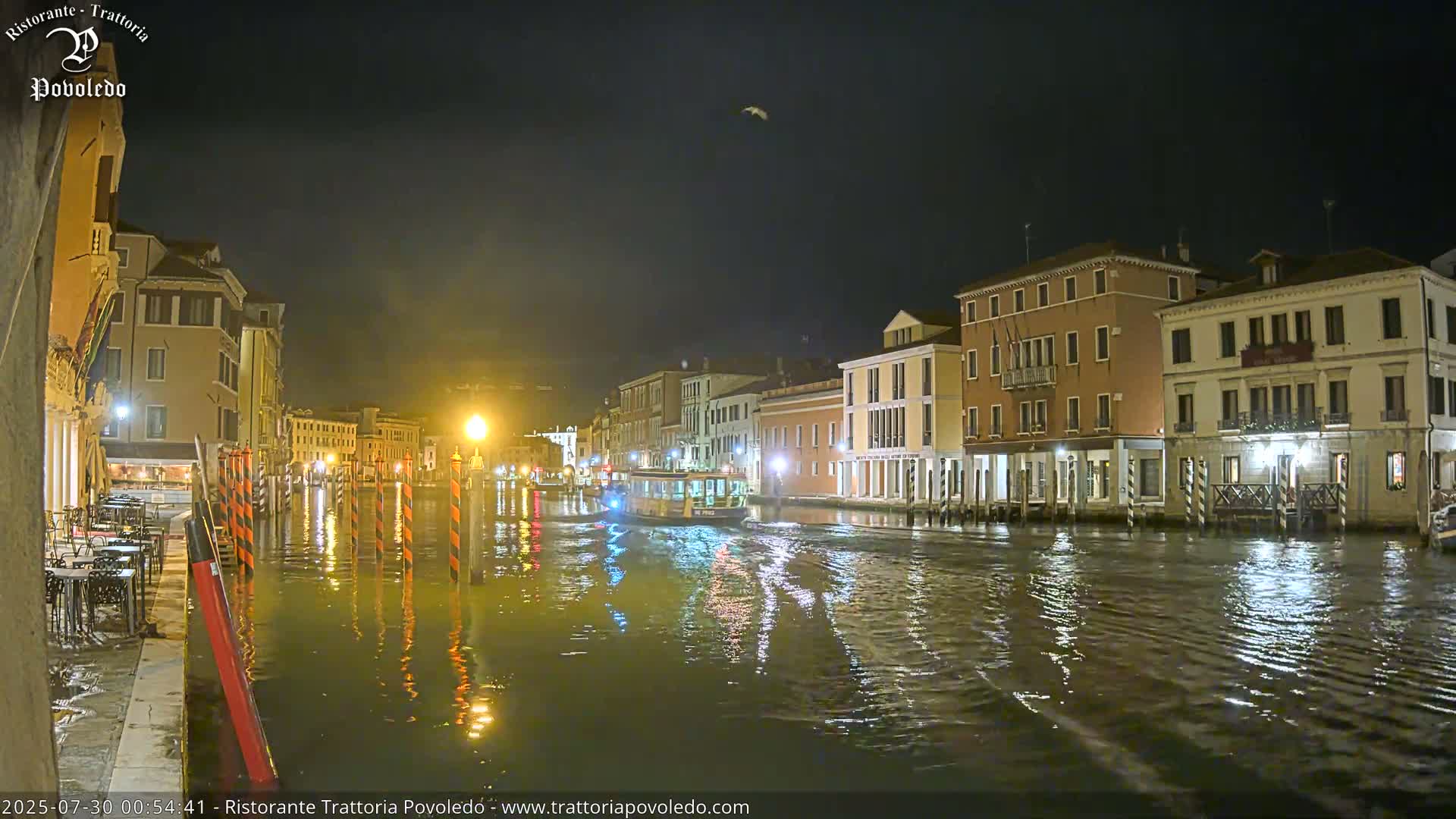 Venezia, Grand Canal Boat Traffic View Live Cam - Venice, Veneto, Italy