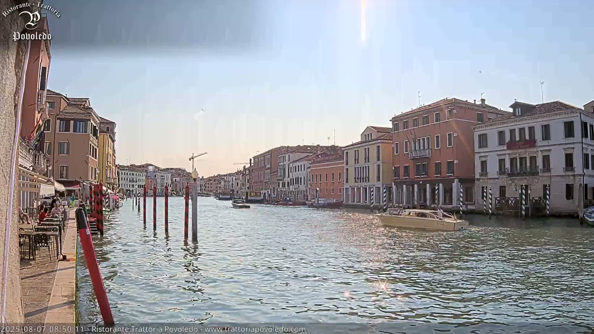 Venezia, Grand Canal Boat Traffic View Live Cam - Venice, Veneto, Italy