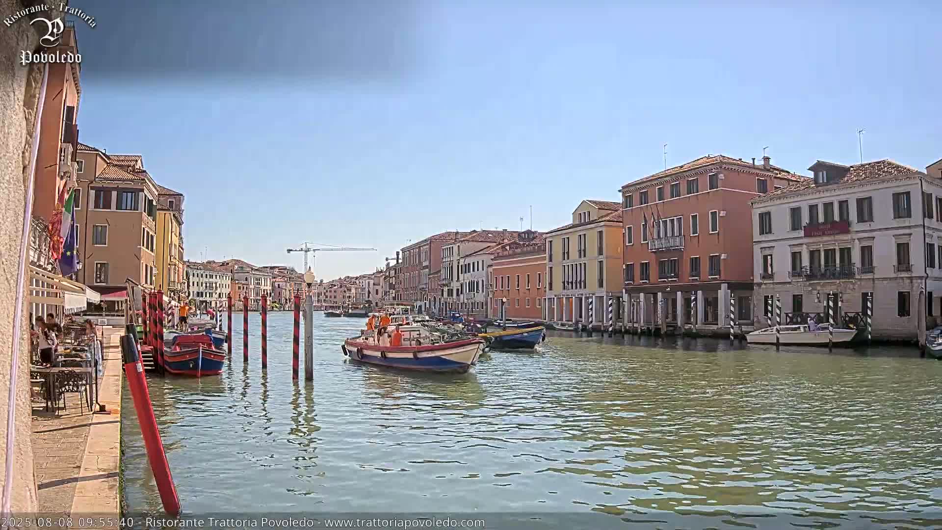 Venezia, Grand Canal Boat Traffic View Live Cam - Venice, Veneto, Italy