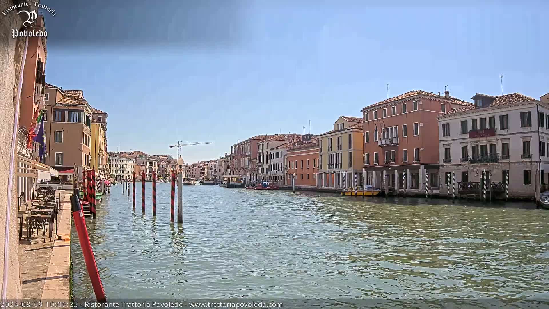 Venezia, Grand Canal Boat Traffic View Live Cam - Venice, Veneto, Italy