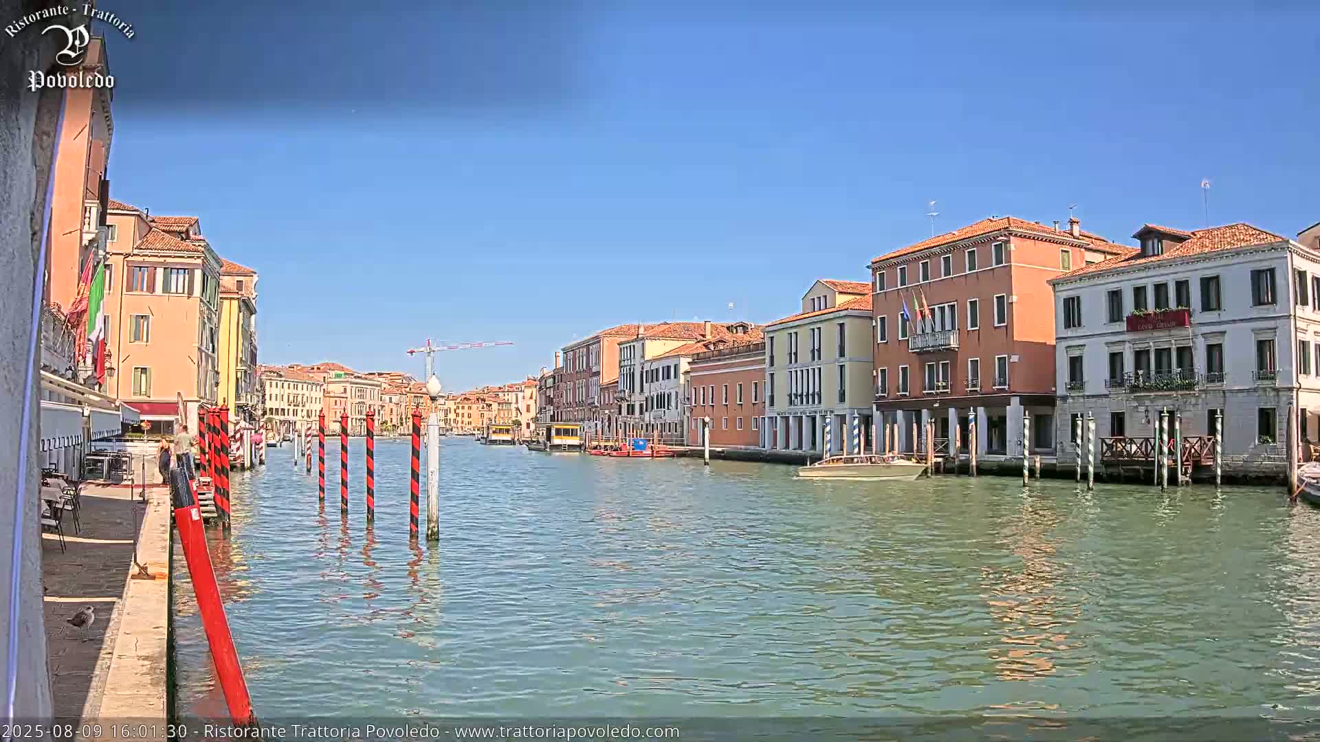 Venezia, Grand Canal Boat Traffic View Live Cam - Venice, Veneto, Italy