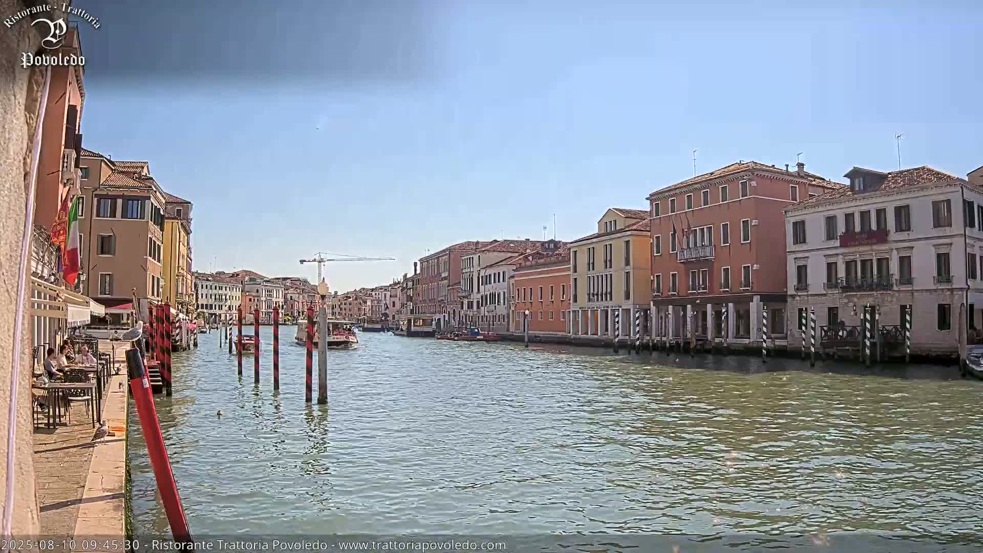 Venezia, Grand Canal Boat Traffic View Live Cam - Venice, Veneto, Italy