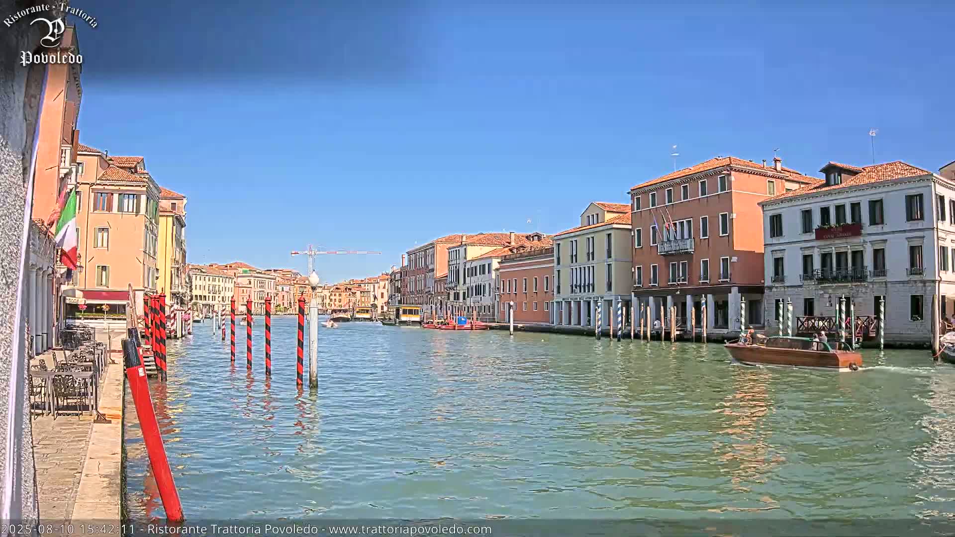 Venezia, Grand Canal Boat Traffic View Live Cam - Venice, Veneto, Italy
