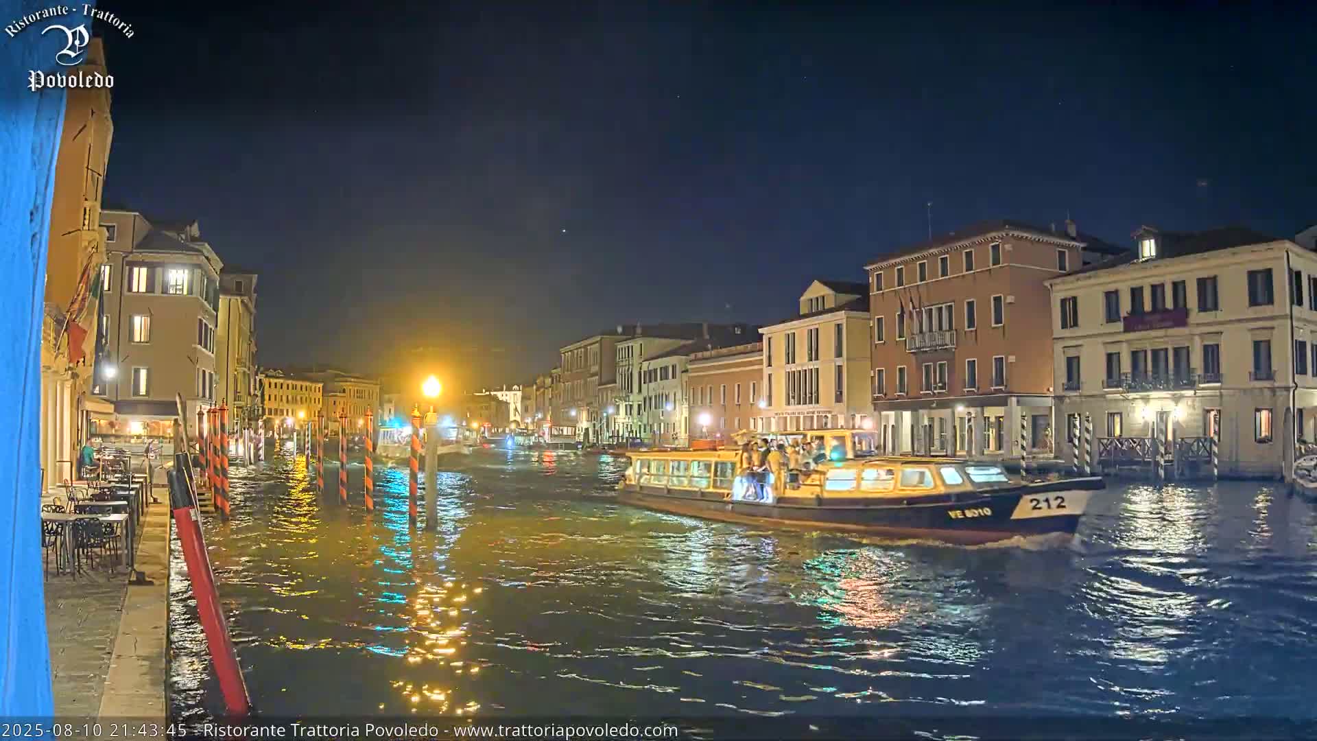 Venezia, Grand Canal Boat Traffic View Live Cam - Venice, Veneto, Italy