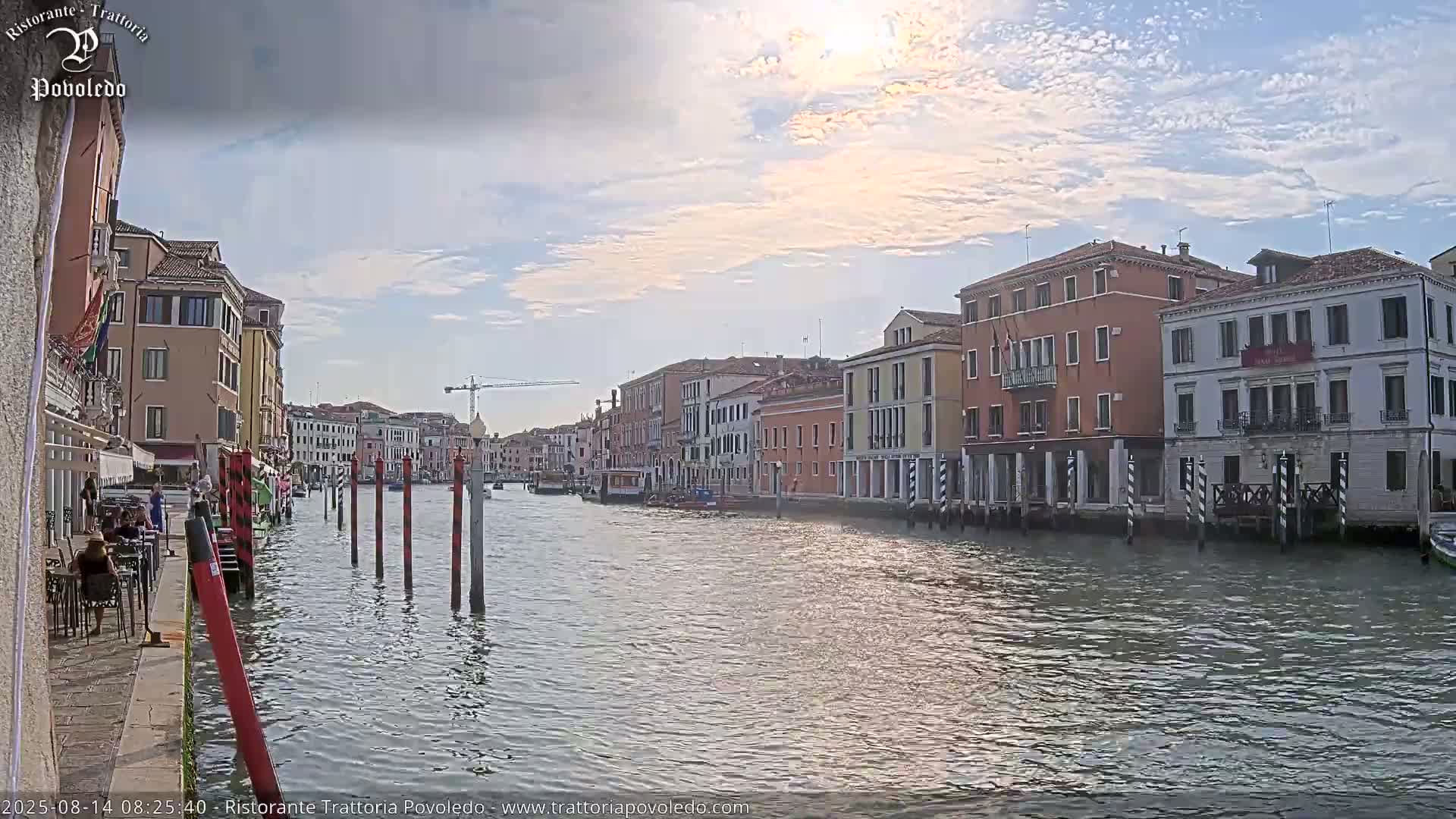 Venezia, Grand Canal Boat Traffic View Live Cam - Venice, Veneto, Italy